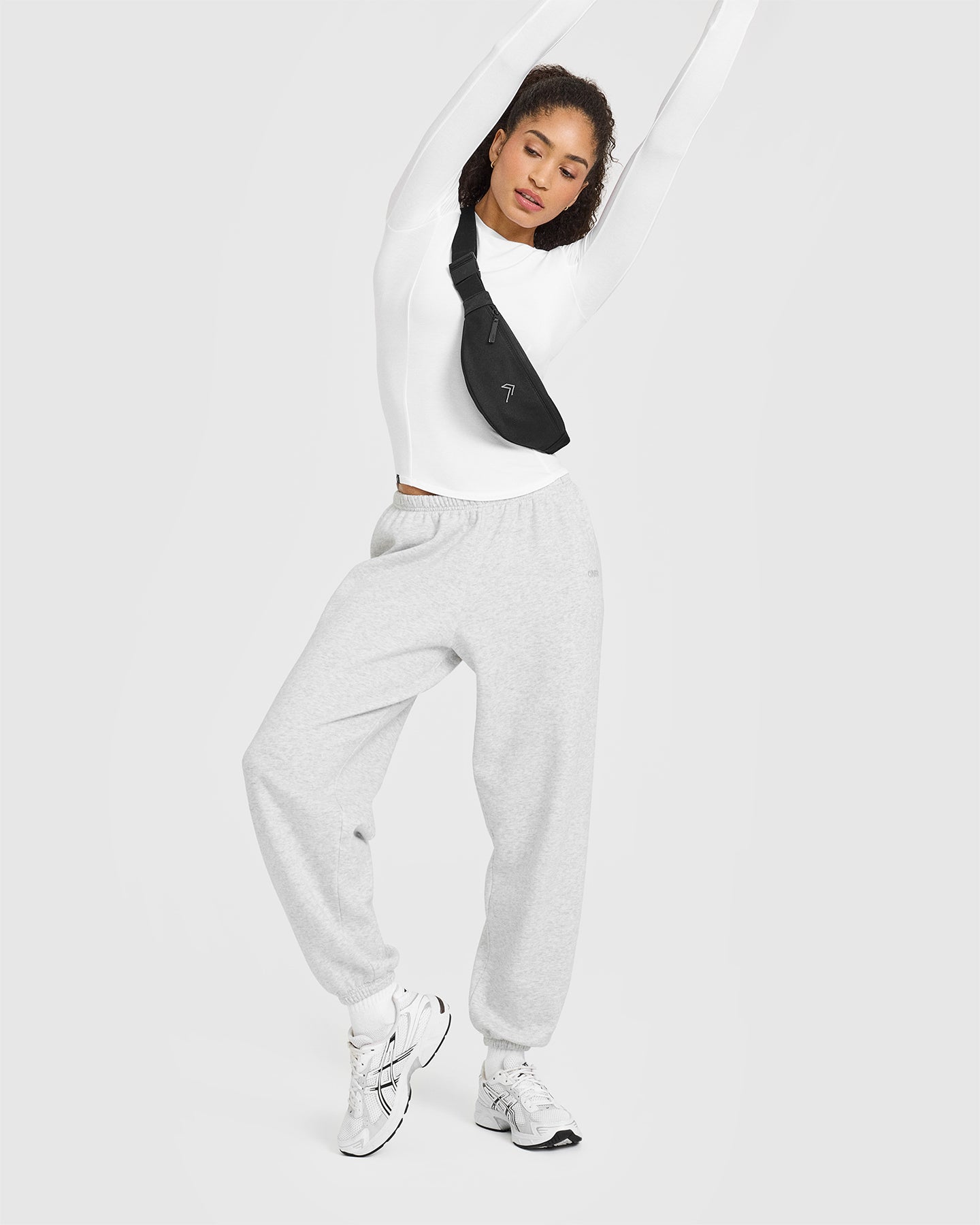 Mellow™ Soft Long Sleeve Top for Women - Comfortable Stretch Cotton Blouse in White | Perfect for Work, Casual Outfits & Layering