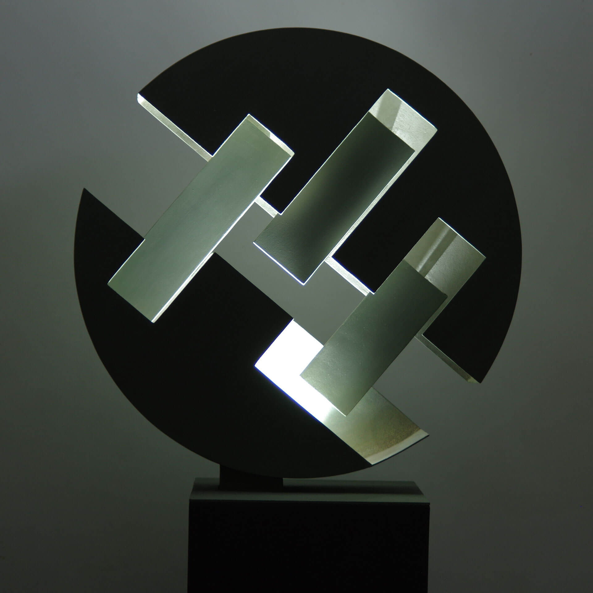 Deep Space Steel Sculpture - Modern Art Decor for Home, Office & Gifts - Perfect for Sci-Fi Lovers & Space Enthusiasts