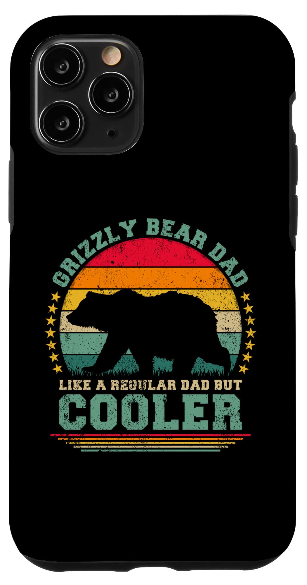 iPhone 11 Pro Case - Grizzly Bear Design | Cool Dad Gift for Father's Day | Durable Protective Phone Cover for Everyday Use & Outdoor Adventures