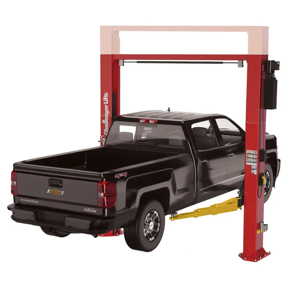 Challenger CL12A LC Low Ceiling Symmetric 2 Post Car Lift - 12,000 lbs Capacity with 3-Stage Arms | Perfect for Auto Repair Shops & Garages with Limited Space