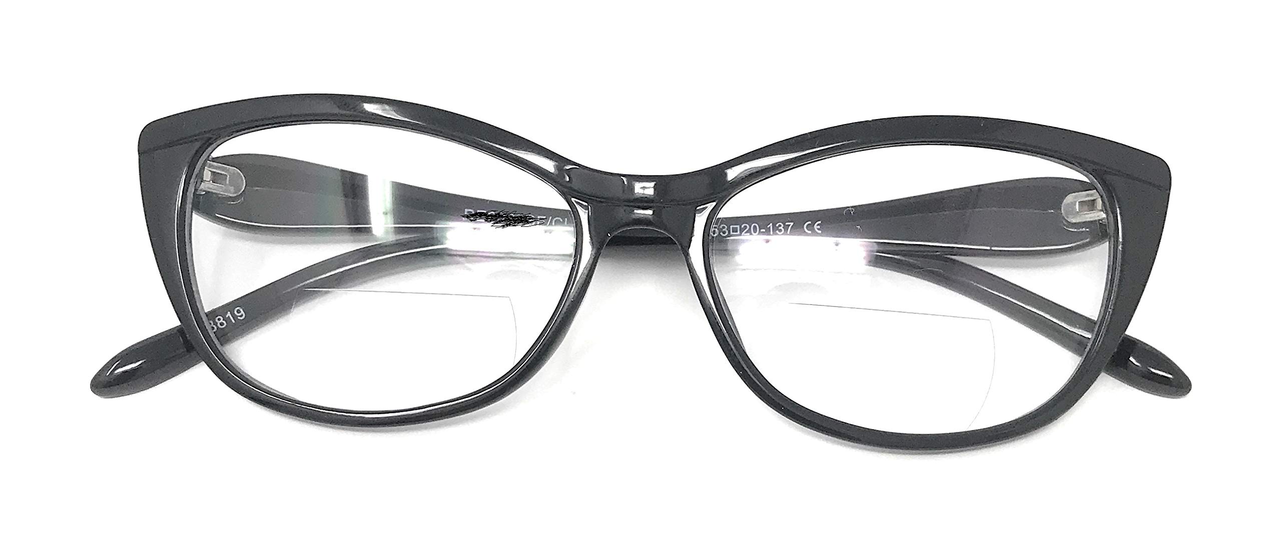 UV Protection Clear Lens Bifocal Reading Glasses for Men & Women - Perfect for Computer Work, Reading, and Outdoor Activities
