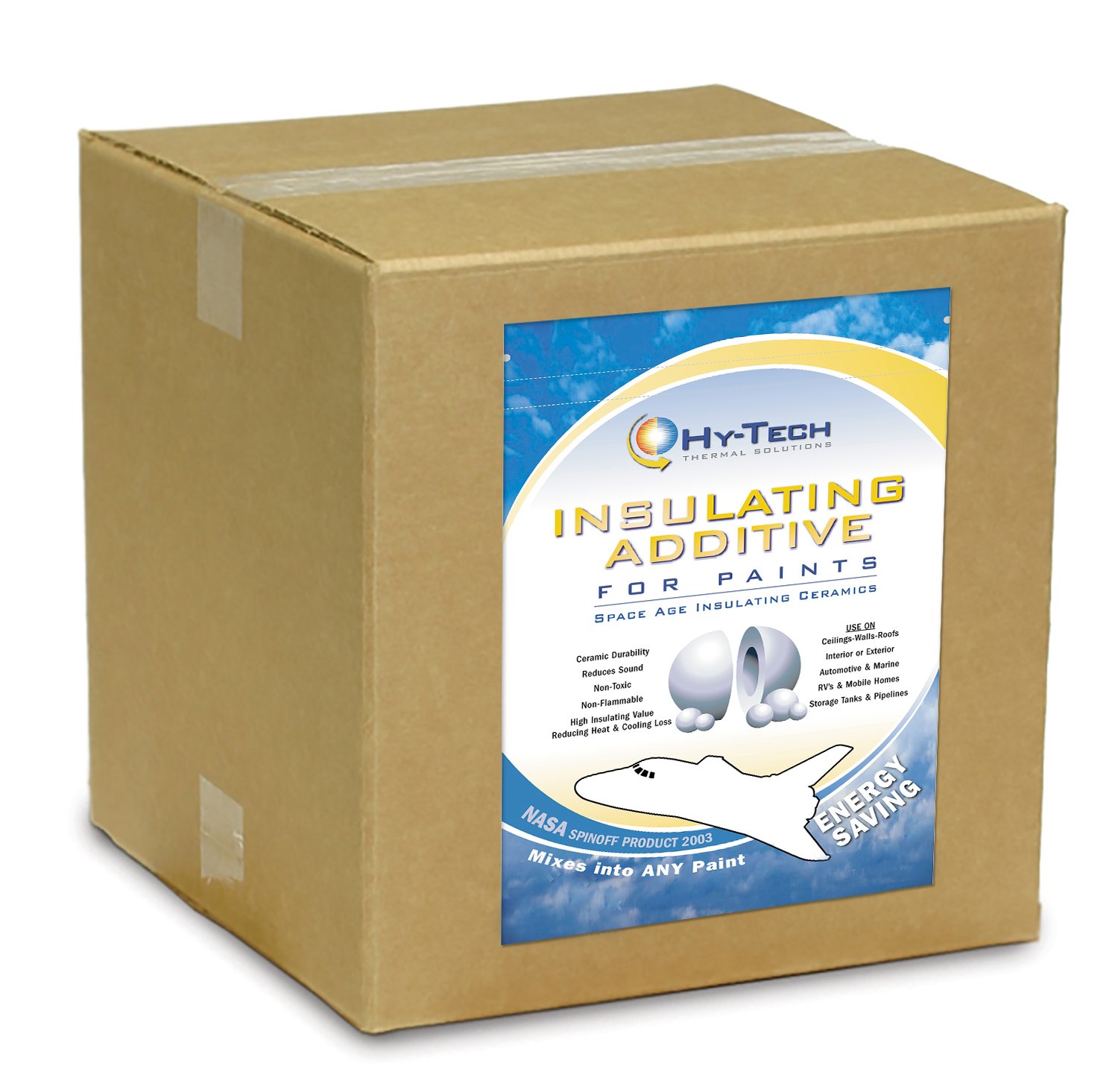 ThermaCels Insulating Paint Additive - 12 Gallon Box for Energy Efficient Home & Commercial Building Projects - Reduce Heat Loss & Save on Energy Bills