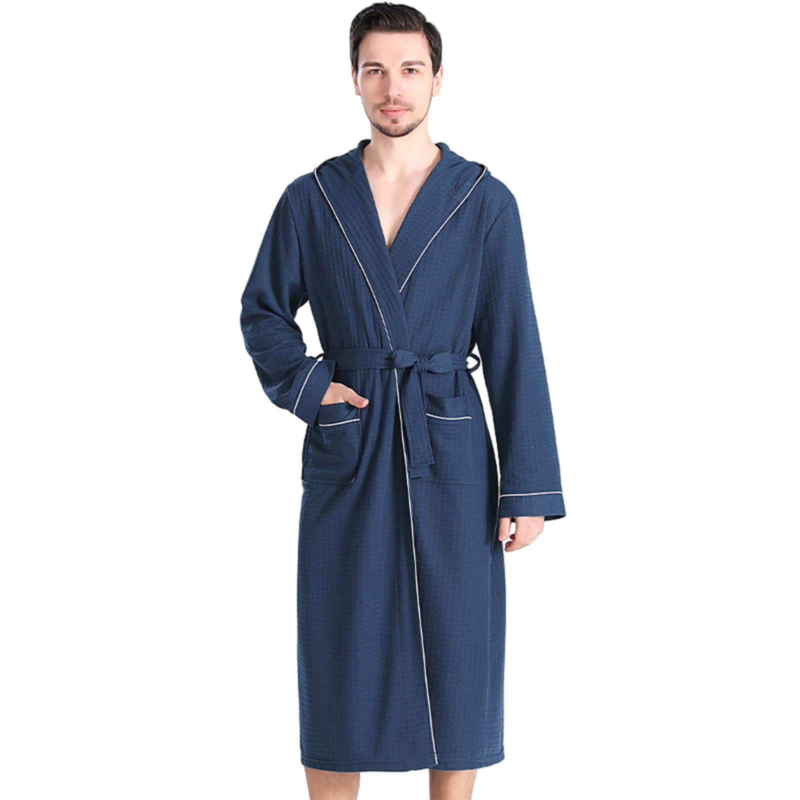 Quick-Dry Couple Bathrobe Set - Absorbent Waffle Kimono Robe for Men & Women, Plus Size Dressing Gown | Perfect for Beach, Spa, Pool & Home Relaxation