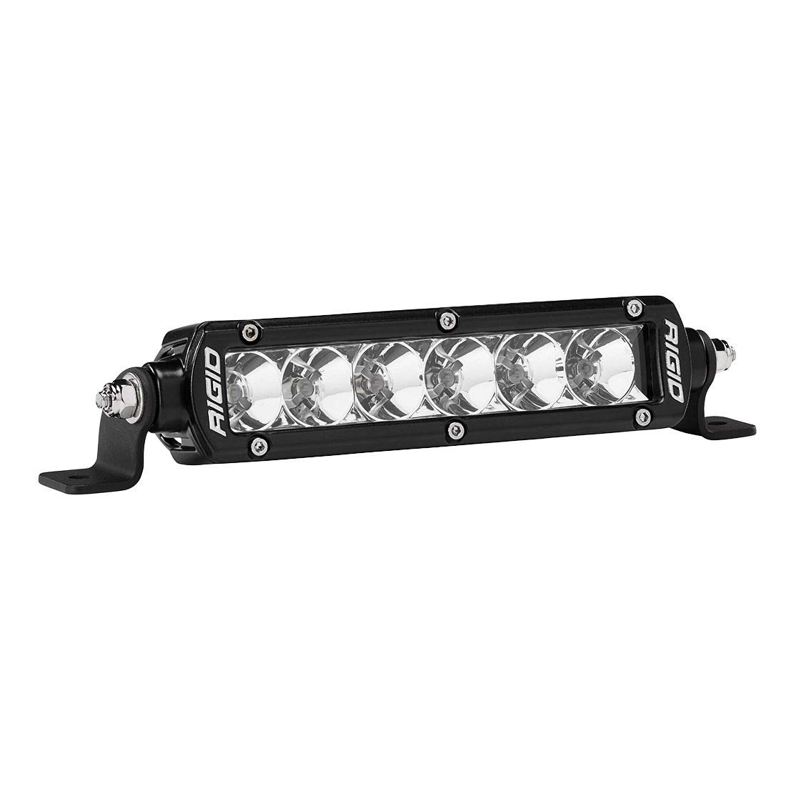 RIGID SR-Series Pro 6 Inch Flood Black LED Light Bar - 906113 for Off-Road Trucks, ATVs & Marine Boating