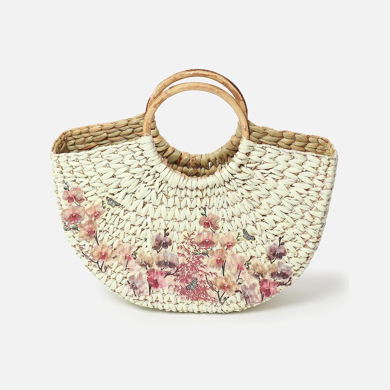 Natural Wooden Bag Handles 1 Pair - 4.4