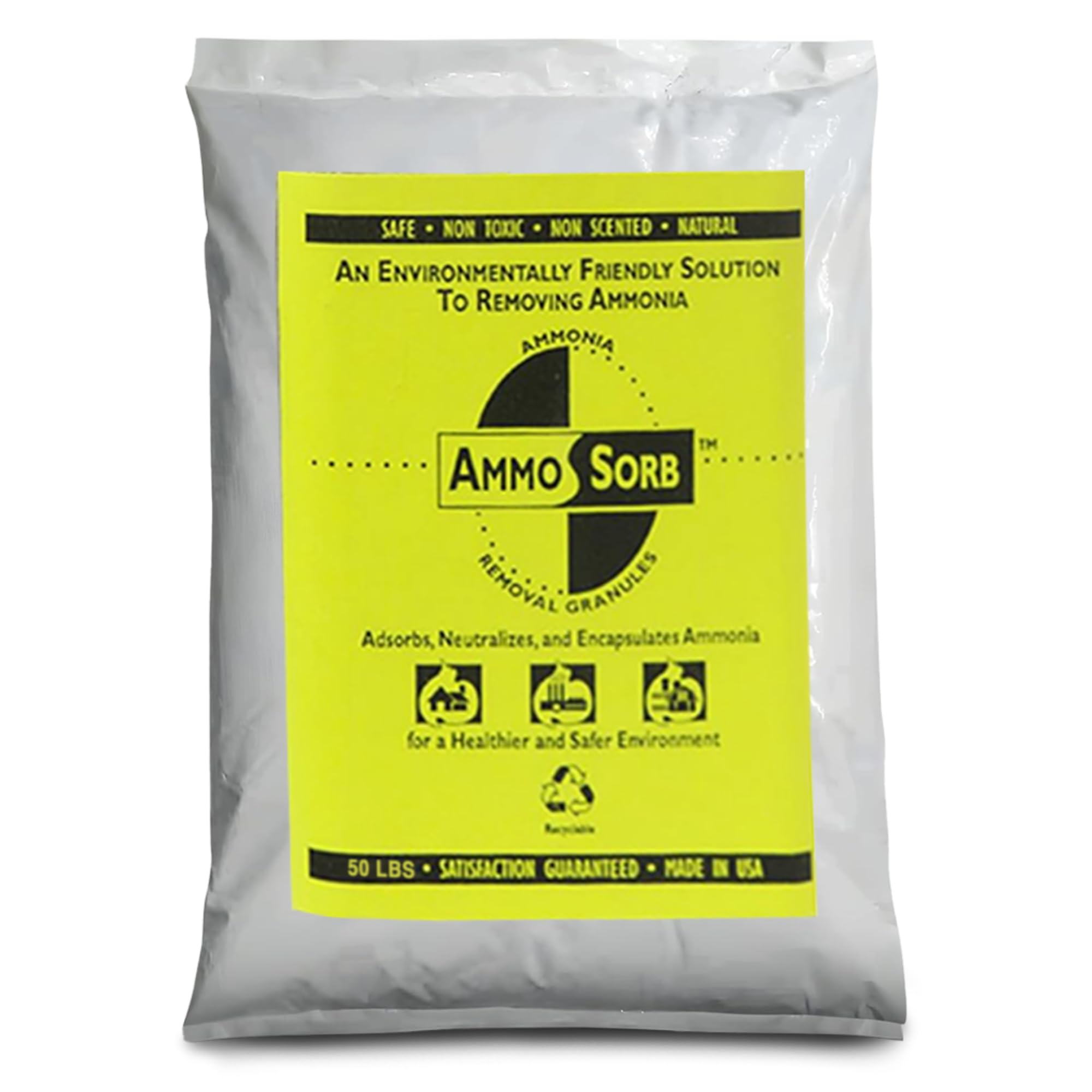 Natural Aquarium Ammonia Control Filter Media - 50 lb. for Freshwater & Saltwater Fish Tanks - Removes Harmful Toxins, Improves Water Clarity - Ideal for Aquarium Filters, Sump Systems & Pond Maintenance