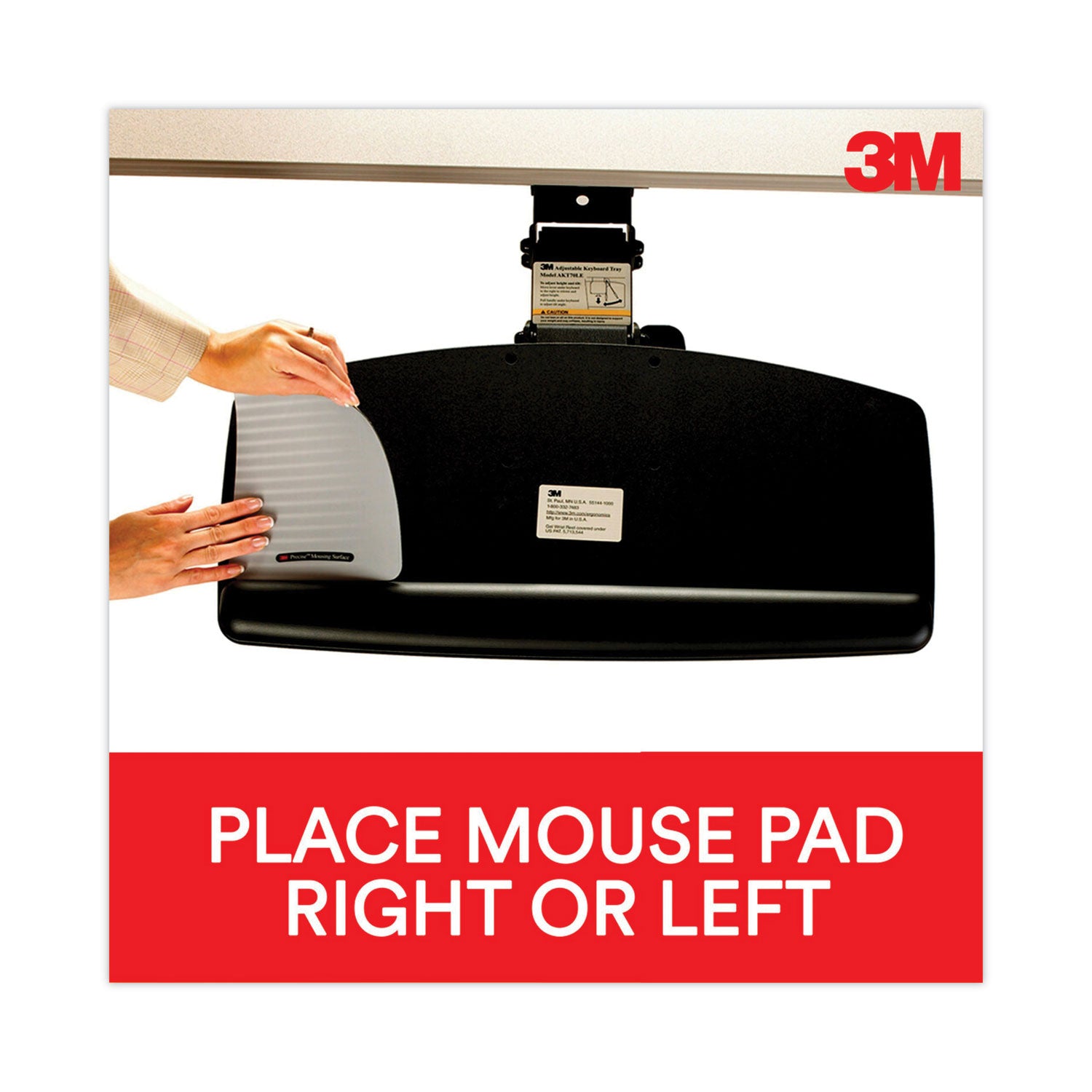 3M™ Easy Adjust Keyboard Tray - Standard Platform with 23