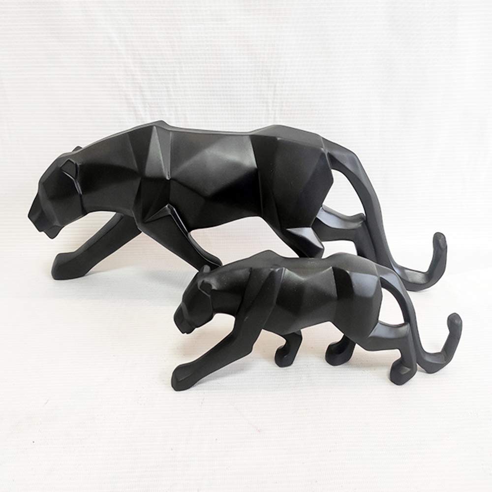 Nordic Cheetah Resin Statue - Modern Home Decor for Living Room & Office
