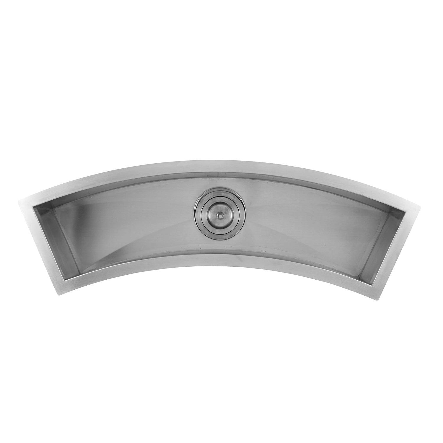 DAX Handmade Undermount Bar Sink - 16 Gauge Brushed Stainless Steel - 33 x 8.5 x 6 Inches (DAX SQ 3312 C) - Perfect for Kitchen Islands, Wet Bars & Entertaining Areas
