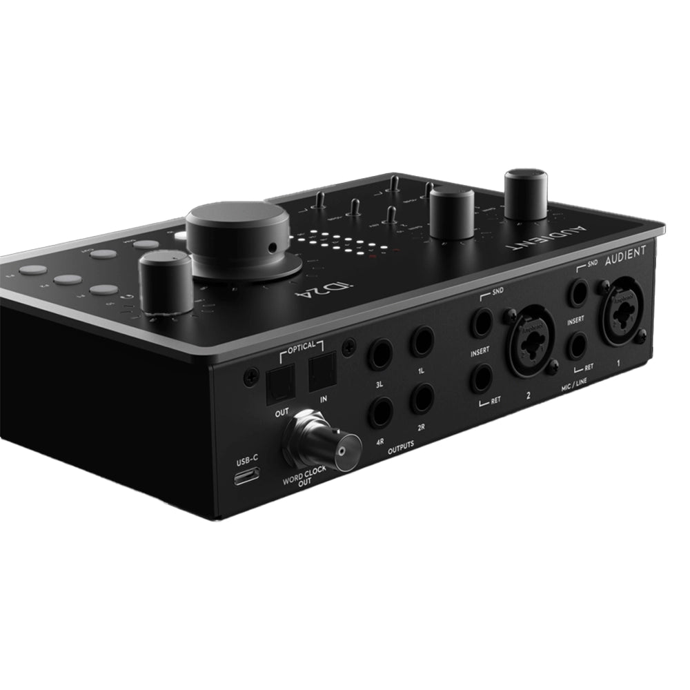 Audient iD24 10x14 USB-C Audio Interface - Professional Studio Recording & Podcasting Equipment for Home & Mobile Use