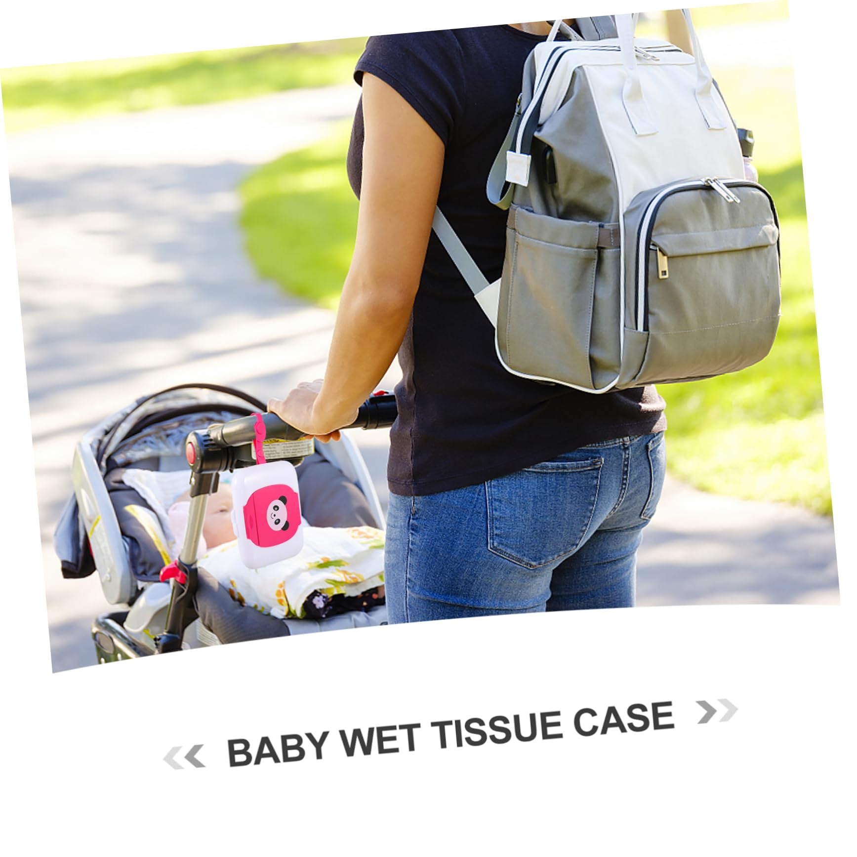 Hoement Baby Wipes Holder Box - Portable & Odorless PP Plastic Tissue Case for Infants & Toddlers | Safe & Convenient for Diaper Bags, Strollers & Travel