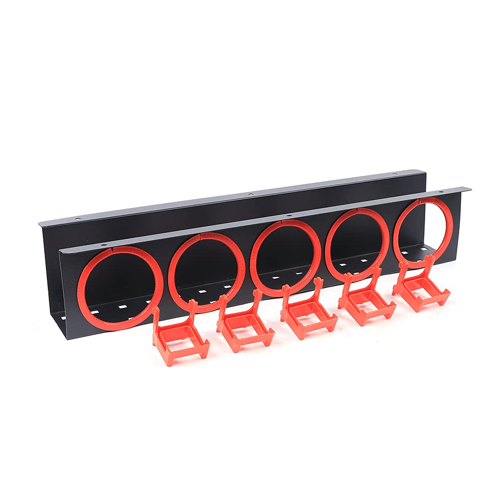 LOYALHEARTDY Spray Bottle Storage Rack - Heavy Duty Hanging Rail for Car Detailing & Beauty Shop Accessories - Auto Cleaning Tool Organizer with Abrasive-Resistant Material (Perfect for Car Wash Stations, Salon Storage & Garage Organization)