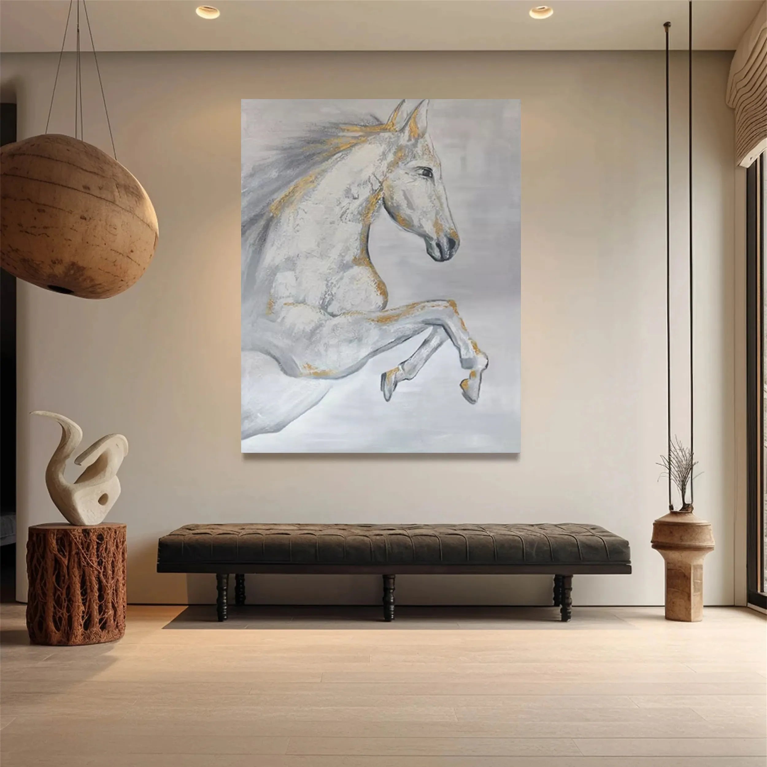 Animal Art Painting #AP007 - Handmade Wildlife Canvas Wall Decor for Living Room, Bedroom & Office