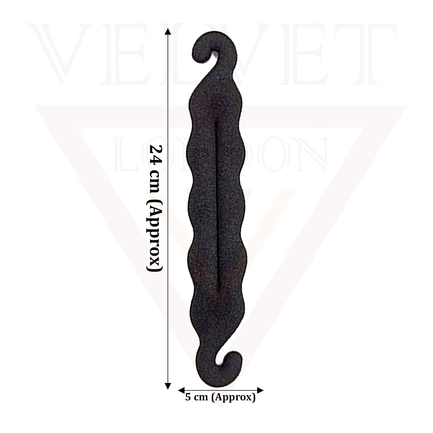 3 PCS Women's Hair Styling Tools Set - Bun Maker, Twist Bun Hook, Foam Donut for Ponytail & French Braid - Perfect for Updos, Weddings & Daily Styling (Black)