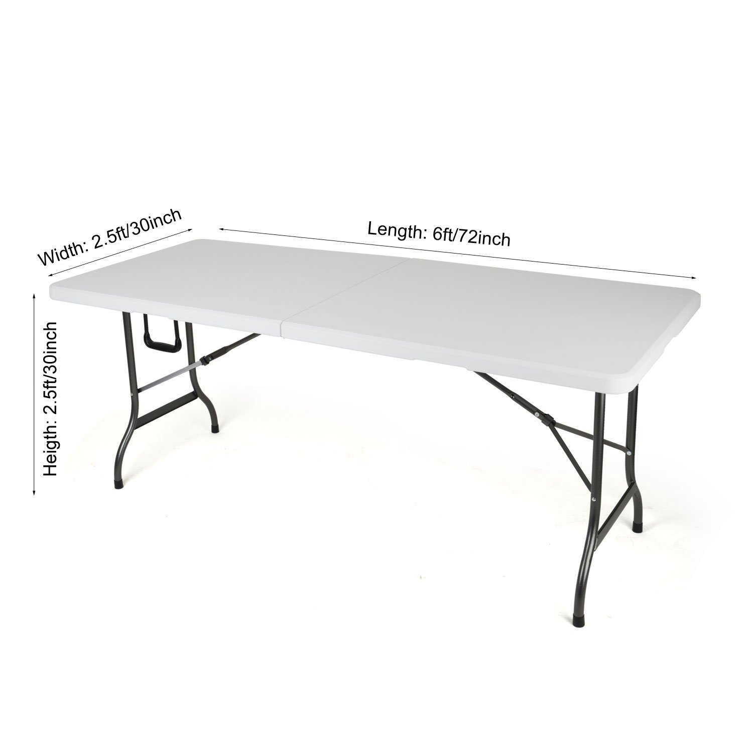 6ft Ivory Stretch Tablecloth for Folding Tables - Party & Wedding Decor