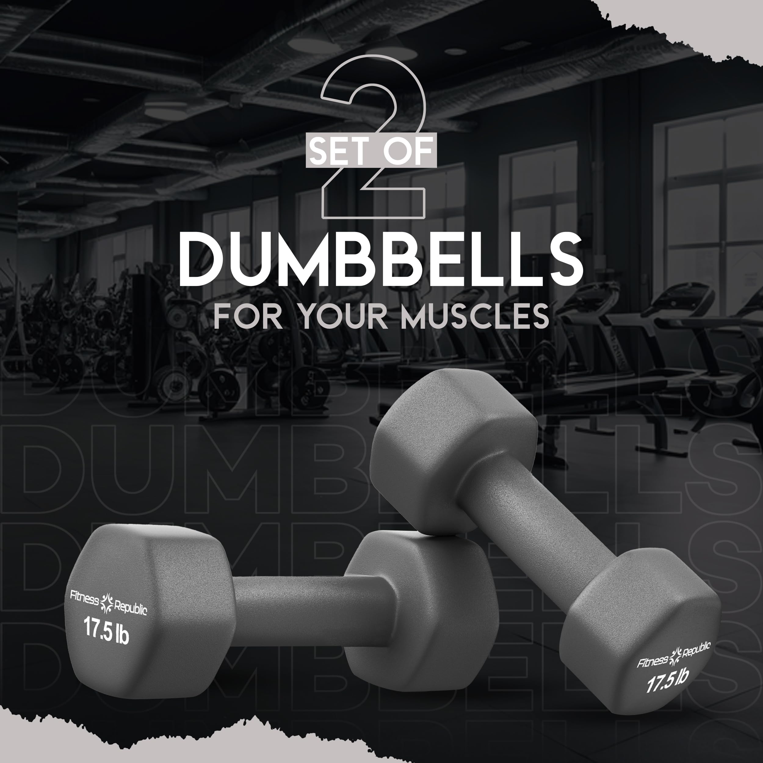 **2-Pack Neoprene Dumbbells - Non-Slip Hex Free Weights for Muscle Toning & Strength Training | Portable Home Gym Equipment for Women & Men | Perfect for Home Workouts, Yoga, and Fitness**