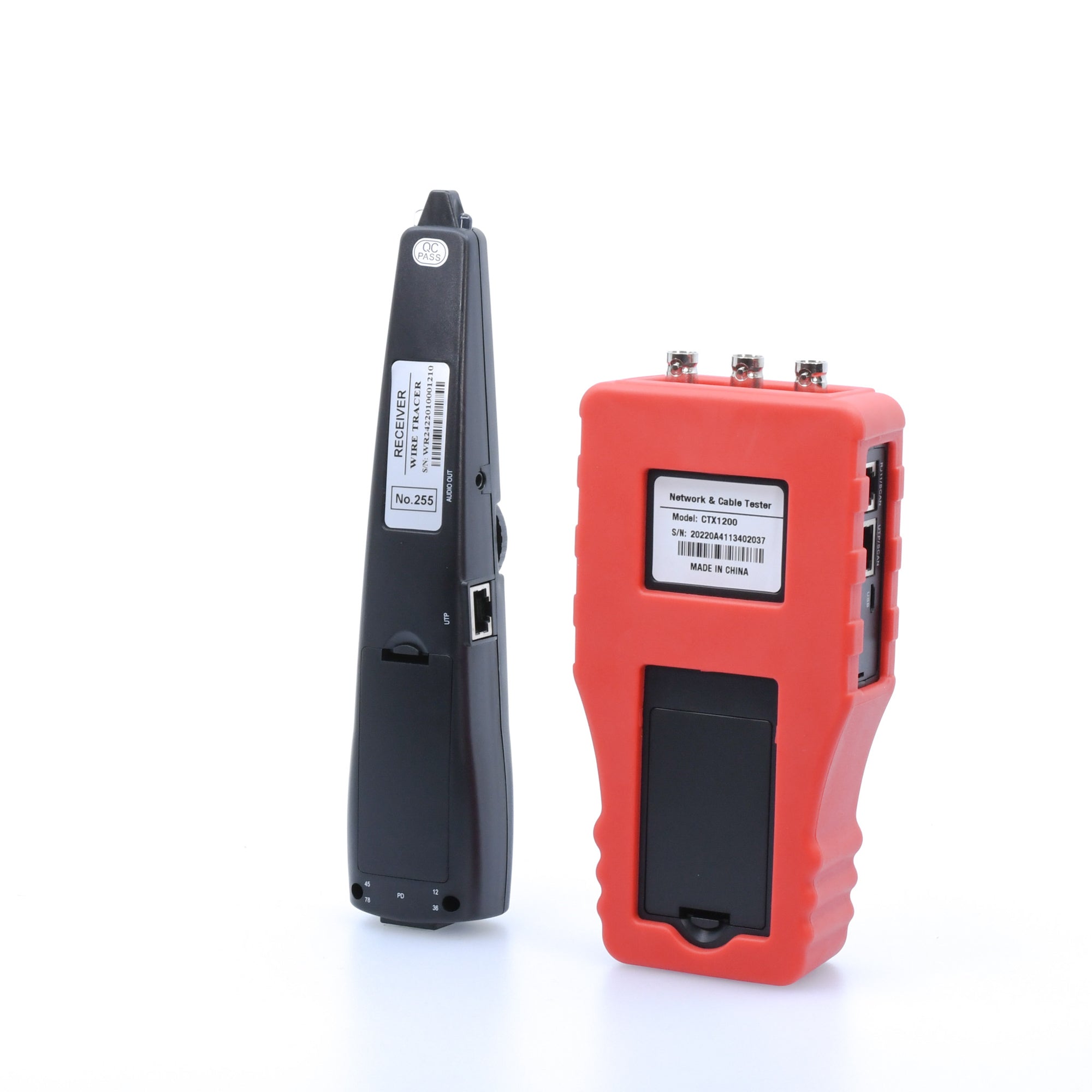 CTX1200 Professional Network Cable Tester with Probe - RJ45 RJ11 Ethernet LAN Wire Tester for Home & Office Network Installation - Perfect for IT Technicians and DIY Network Setup