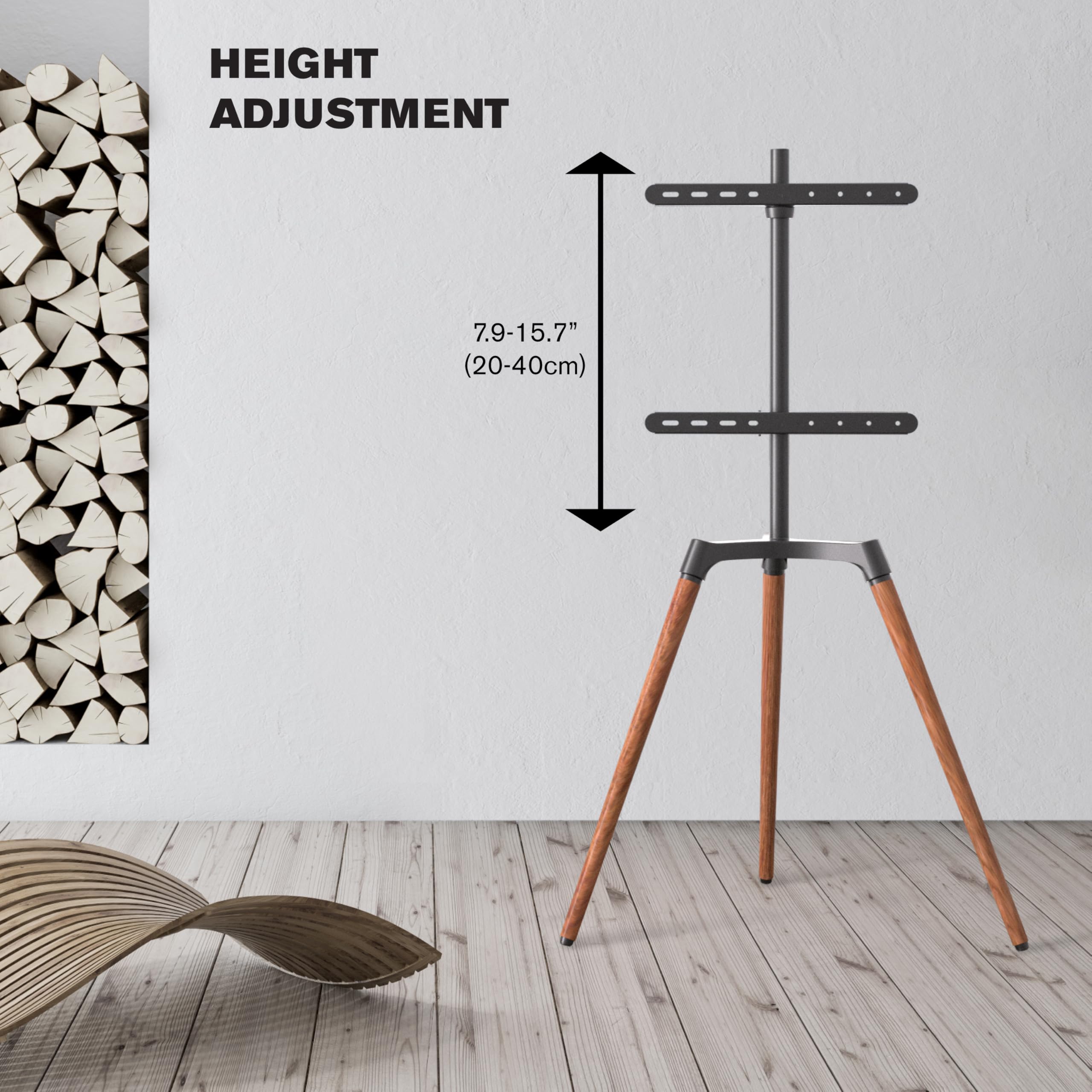 Universal TV Floor Stand for 47-72 Inch Screens - Heavy Duty 90° Swivel TV Mount with Tripod Base - Supports LED LCD OLED Flat/Curved TVs up to 99lbs - Perfect for Living Room, Bedroom & Home Theater Setup