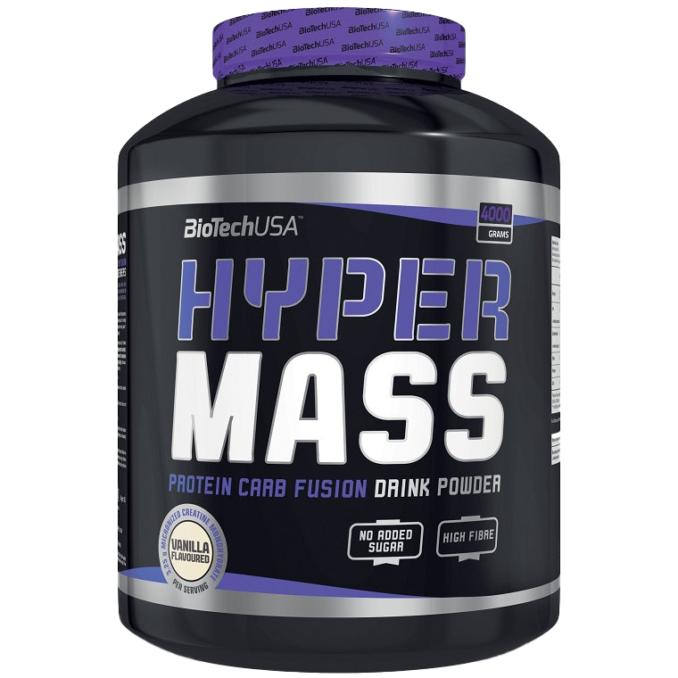 BioTechUSA Hyper Mass Gainer - Vanilla Flavor 4000g | High Protein Weight Gain Powder for Muscle Building & Post-Workout Recovery