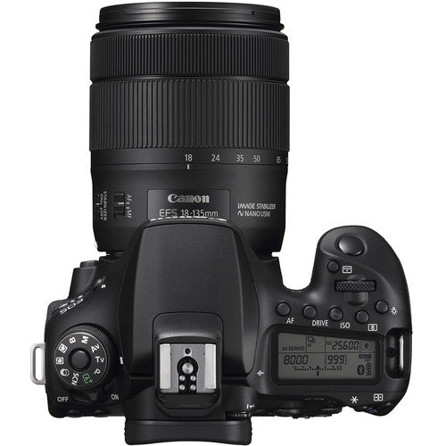 Canon EOS 90D DSLR Camera with 18-135mm Lens Kit - Includes 2x SanDisk 32GB Memory Cards, Camera Case, Tripod & Accessories for Photography, Vlogging & Travel