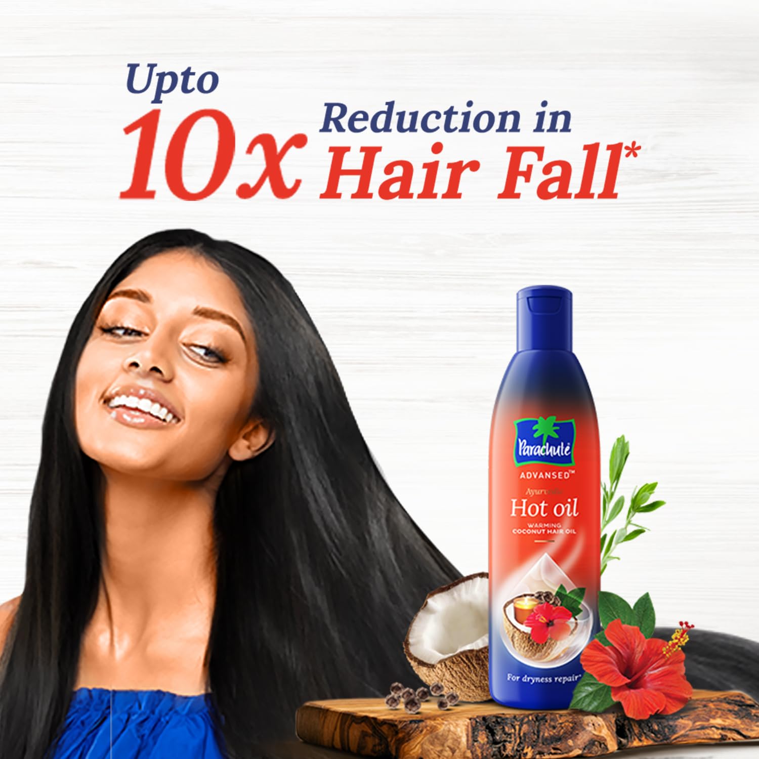 Parachute Advanced Ayurvedic Hot Oil - 190ml | Natural Hair Care for Dry & Damaged Hair | Perfect for Deep Conditioning & Scalp Massage at Home