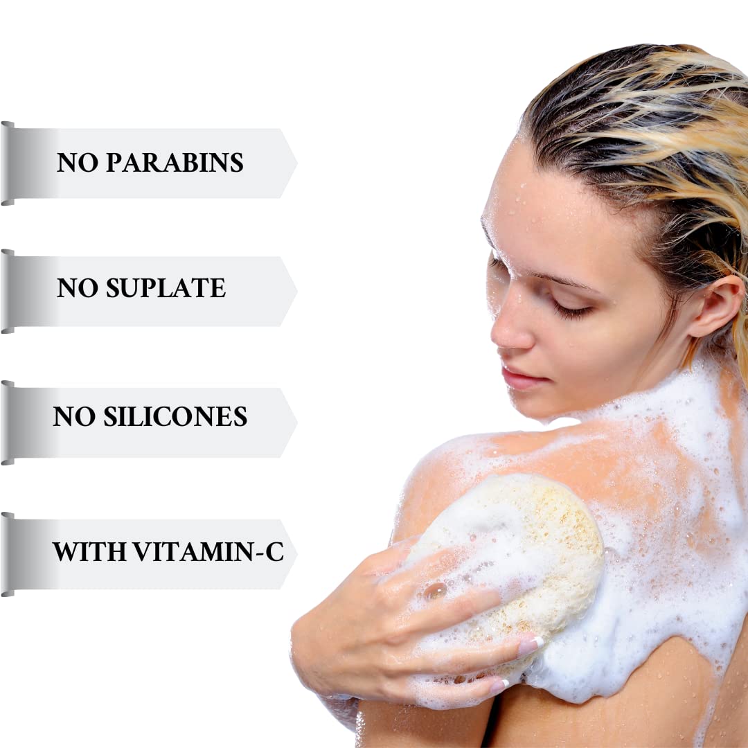 NánaSì Luxure Oudh Fragrance Body Wash Gel with Vitamin C - 250ml (Pack of 2) | Long-Lasting Scent, Hydrating & Moisturizing Shower Gel for Women & Men | Paraben-Free, SLS-Free, Vegan Formula | Perfect for Daily Use, Spa Days & Gift Giving
