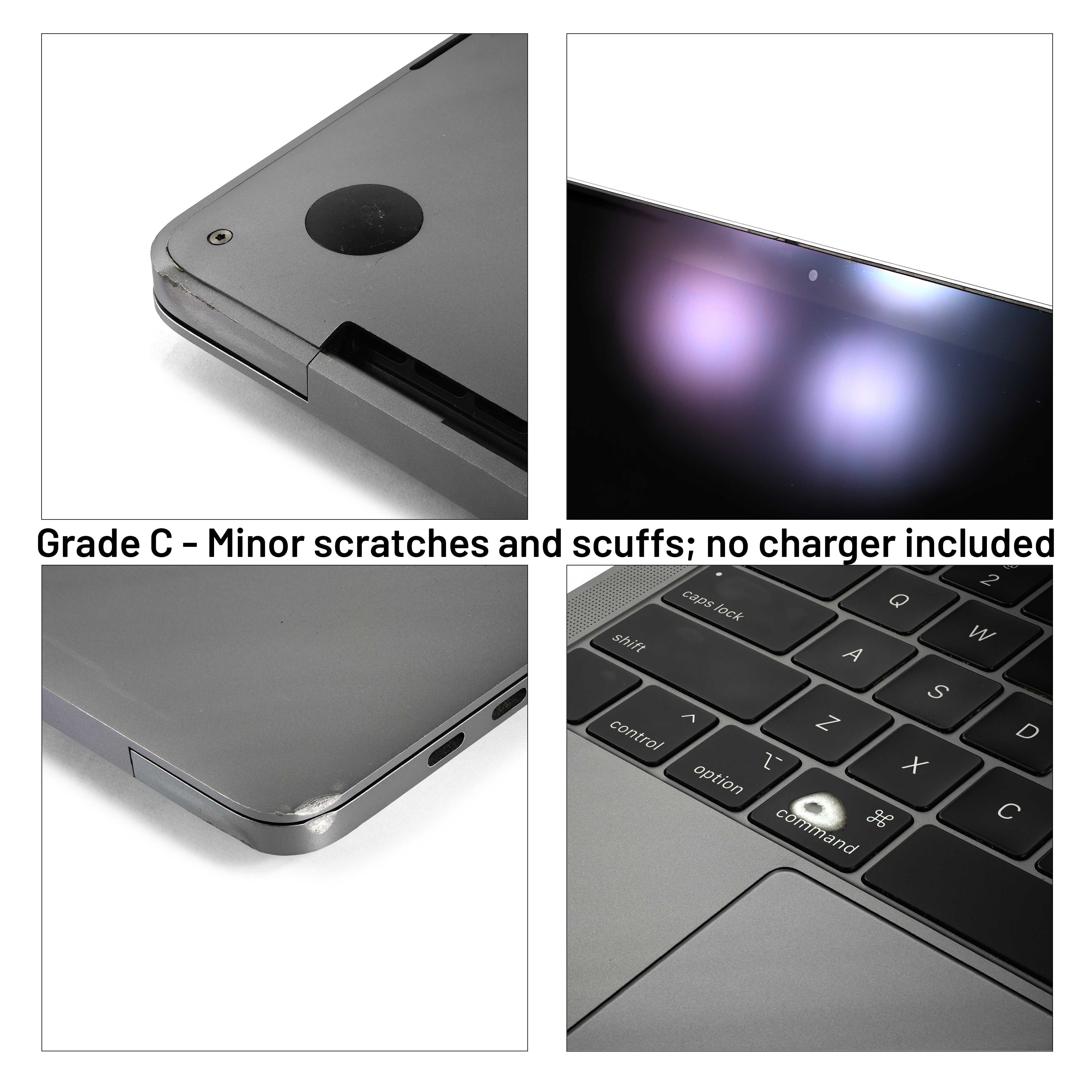 Refurbished Apple MacBook Pro 13-inch (2018) - 2.7GHz Quad-Core i7, 16GB RAM, 512GB SSD, Space Gray (Grade C) - Perfect for Business, School & Creative Work