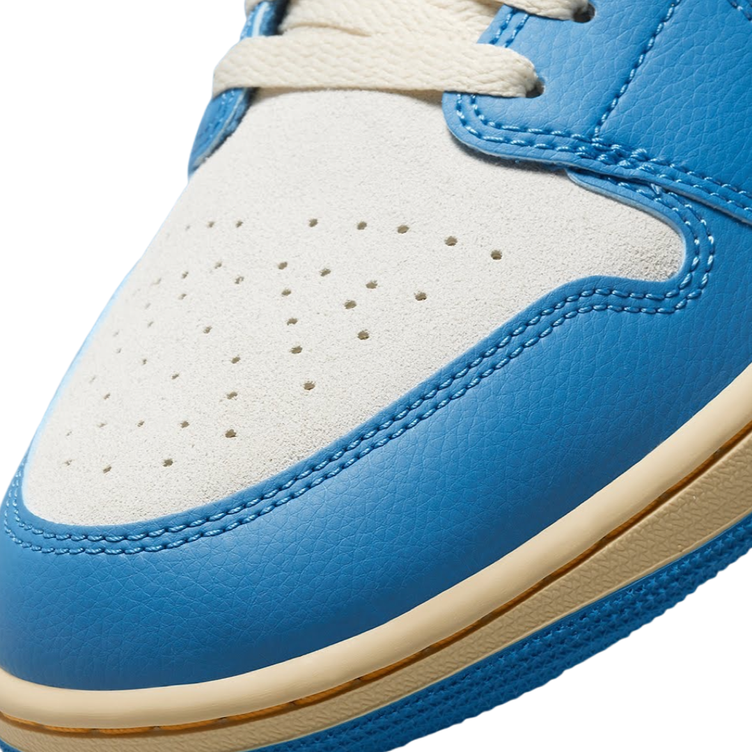 Air Jordan 1 Low SE UNC Grey Dutch Blue Smoke Grey Sail - Men's Basketball Shoes for Casual Wear & Street Style