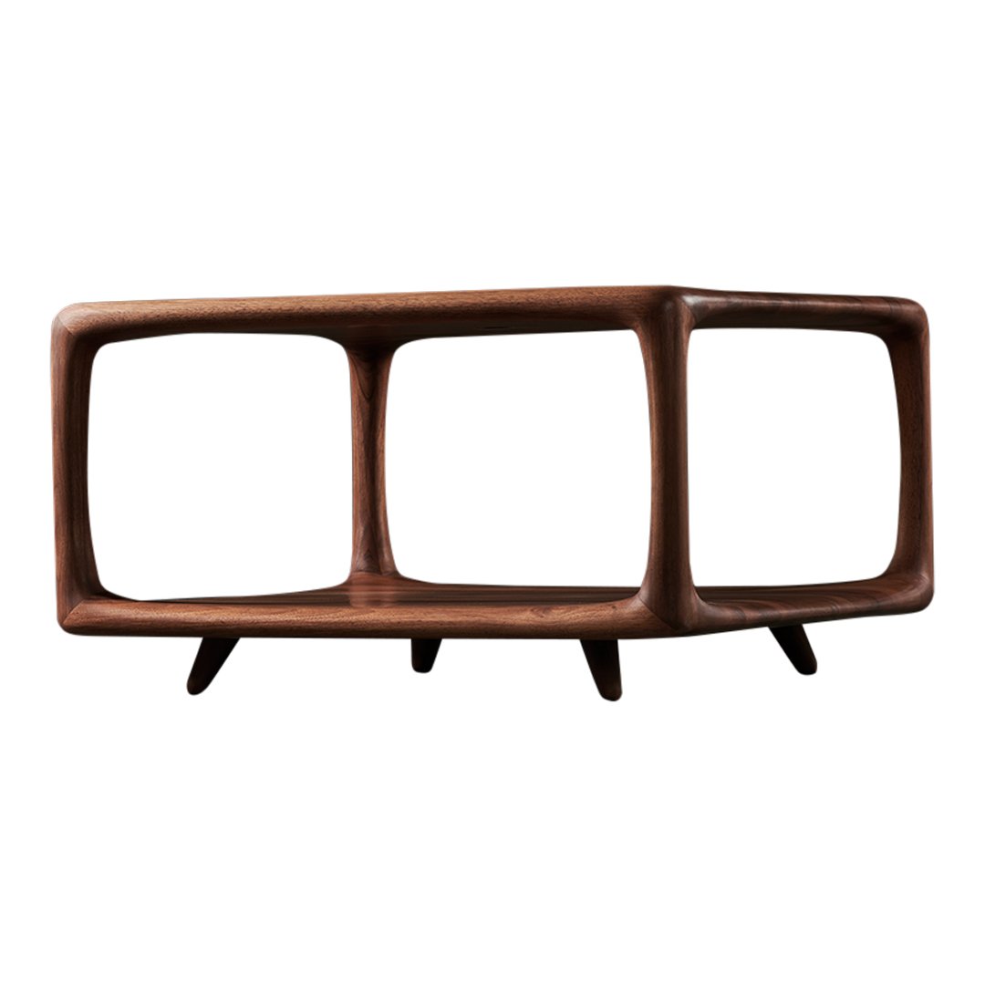 Modern Wooden Blend Coffee Table - Mid-Century Style Living Room Furniture for Home Decor | Perfect for Small Spaces, Apartments & Cozy Living Areas