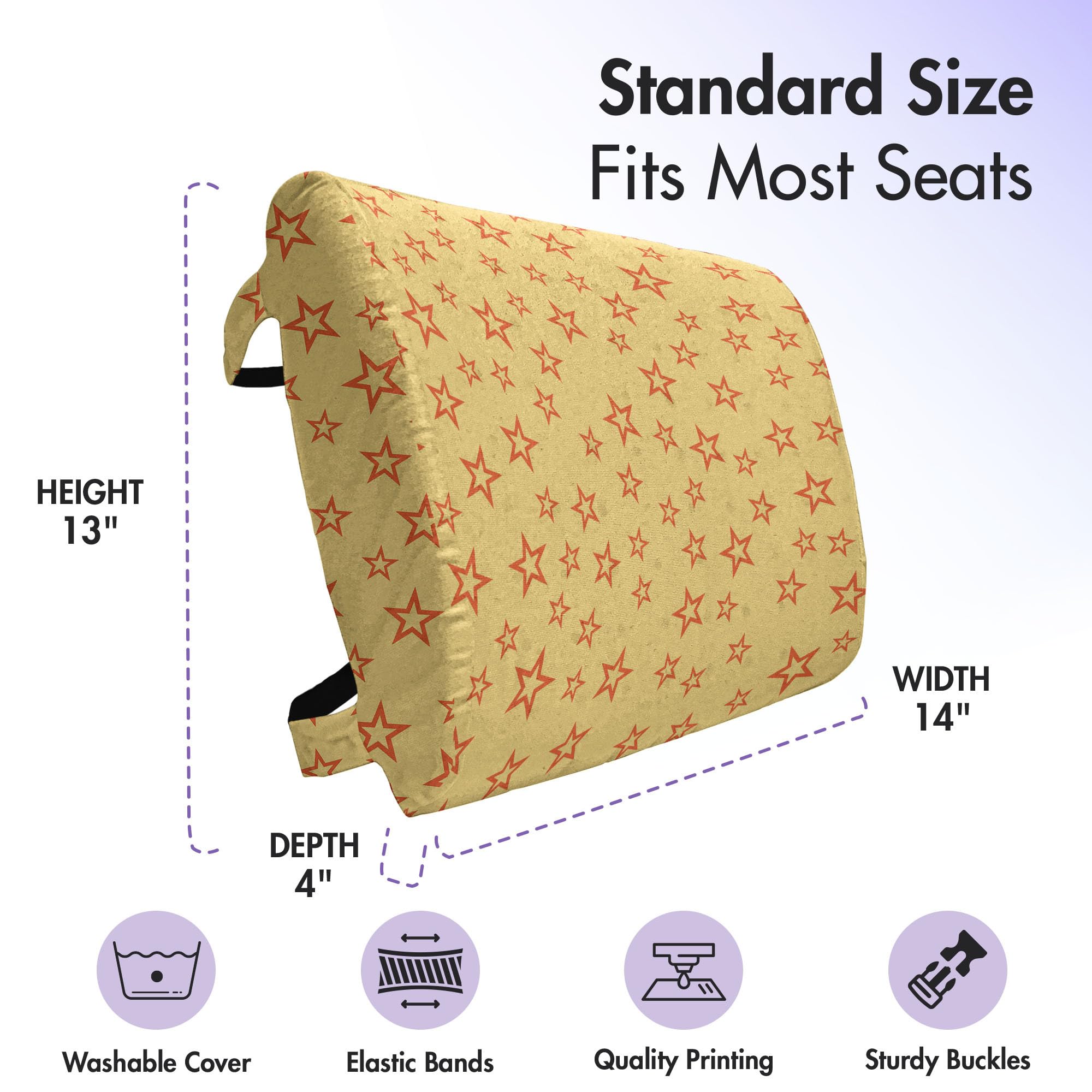 Ambesonne Stars Lumbar Support Pillow - 14