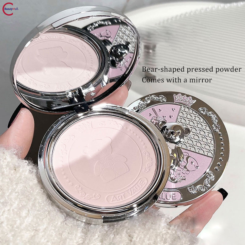 ART VALUE Bear Knight Soft Focus Powder - Translucent Setting Powder for Flawless Makeup Finish | Perfect for Daily Wear & Photo Shoots