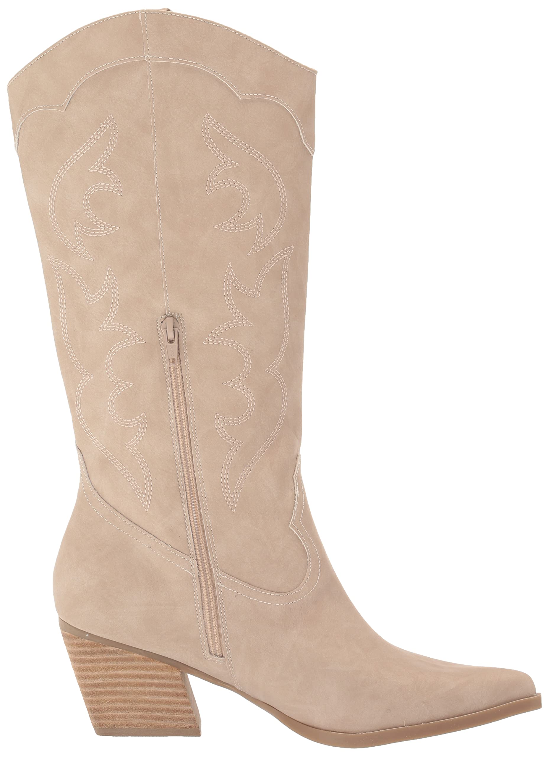 DV Dolce Vita Women's Kindred Western Boot - Stylish Cowgirl Boots for Women | Comfortable Ankle Booties for Country, Rodeo & Everyday Wear