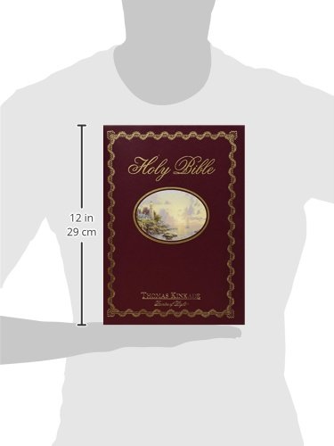 Thomas Kinkade Painter of Light Holy Bible - Inspirational Christian Gift for Home, Church & Daily Devotional Reading