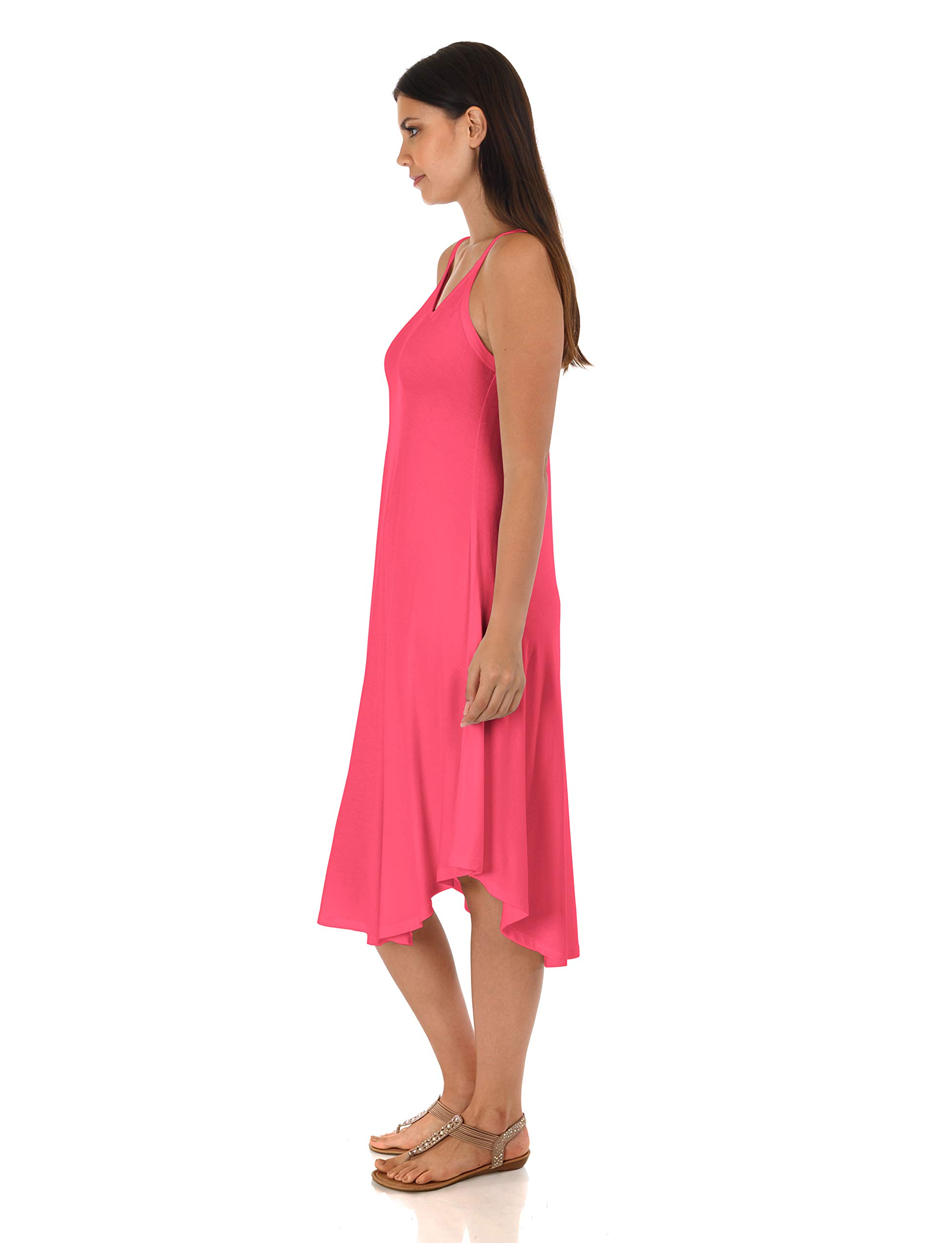 DFF Shop Women's Casual Sleeveless Round Hem Midi Dresses - Sizes S to 5X - Perfect for Summer Outfits, Beach Vacations & Casual Daywear