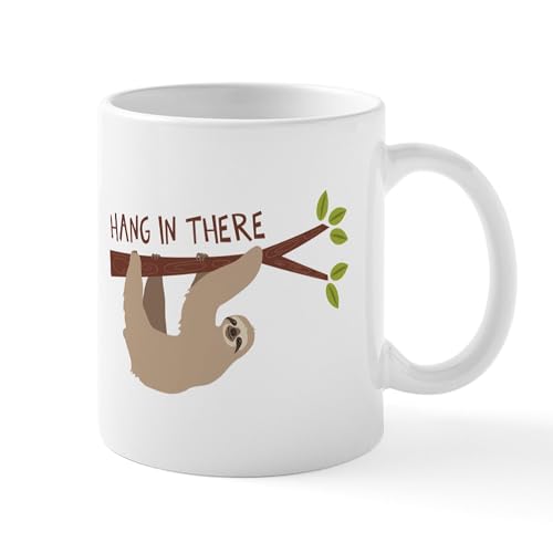 White - Hang In There Mugs