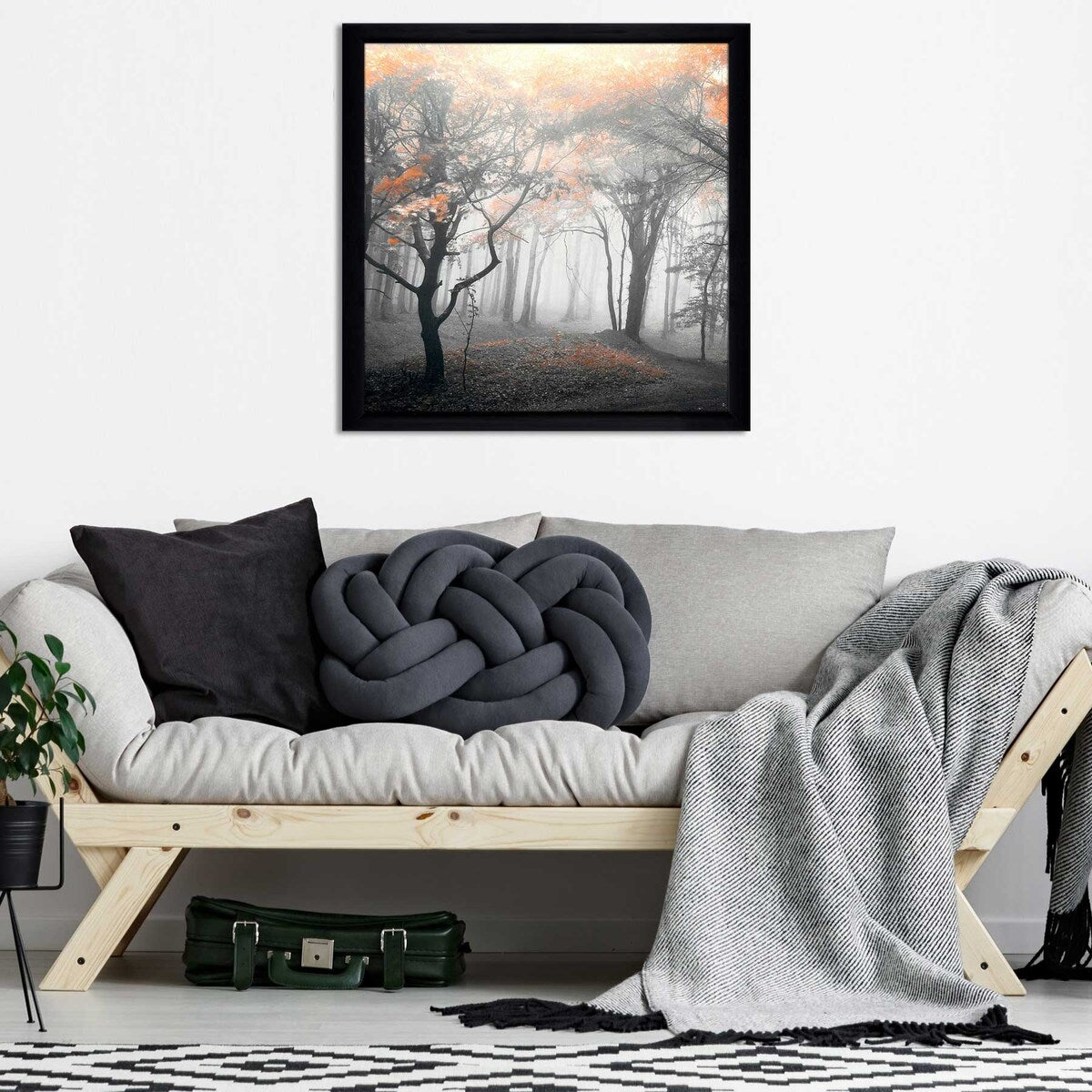 46 Autumn Woods Landscape Print on Acrylic - Premium Wall Art Decor for Living Room, Bedroom & Office - Nature Photography by PhotoINC Studio