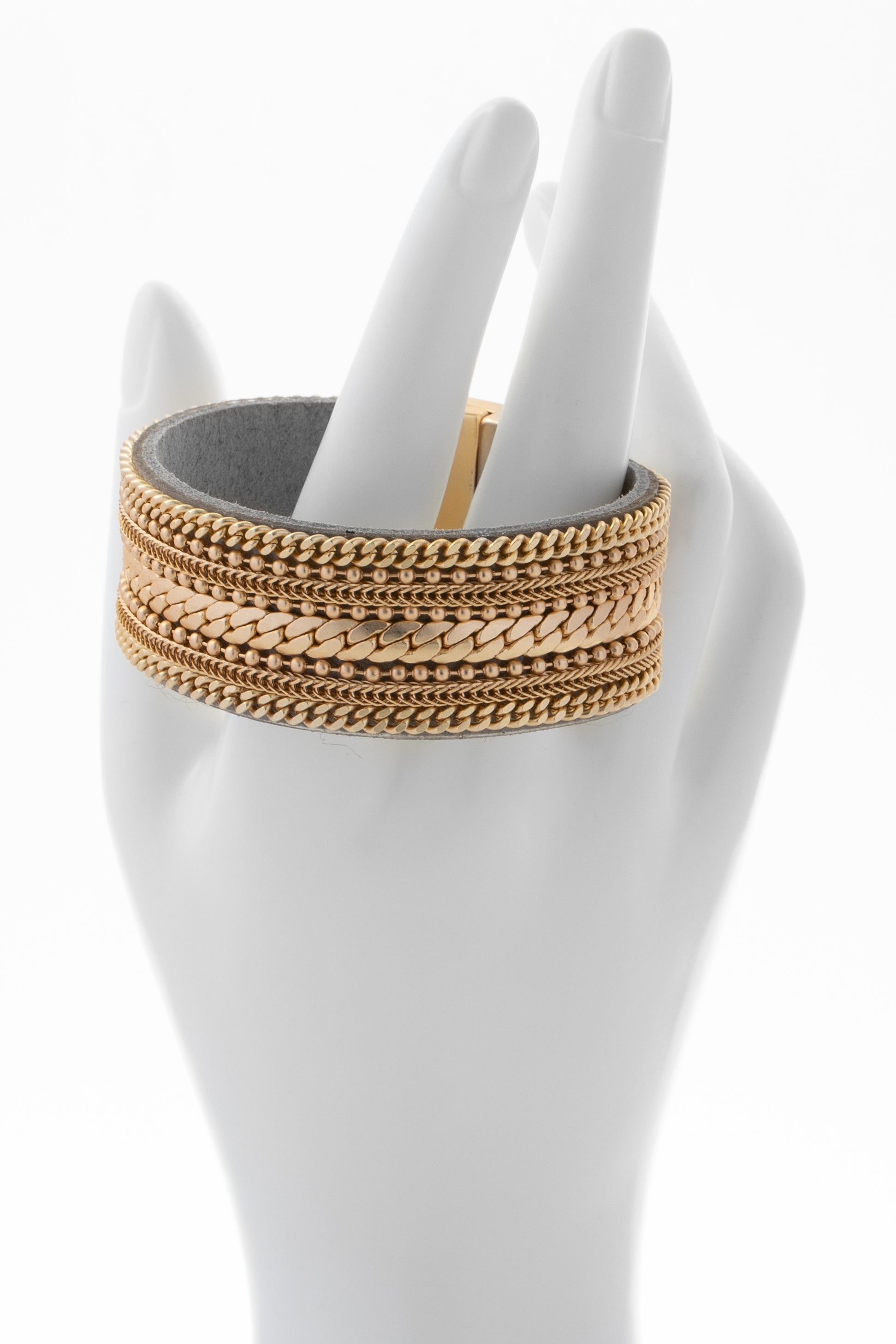 Elegant Dainty Chains Leather Bracelet for Women - Minimalist Boho Chic Jewelry Gift for Everyday Wear & Special Occasions