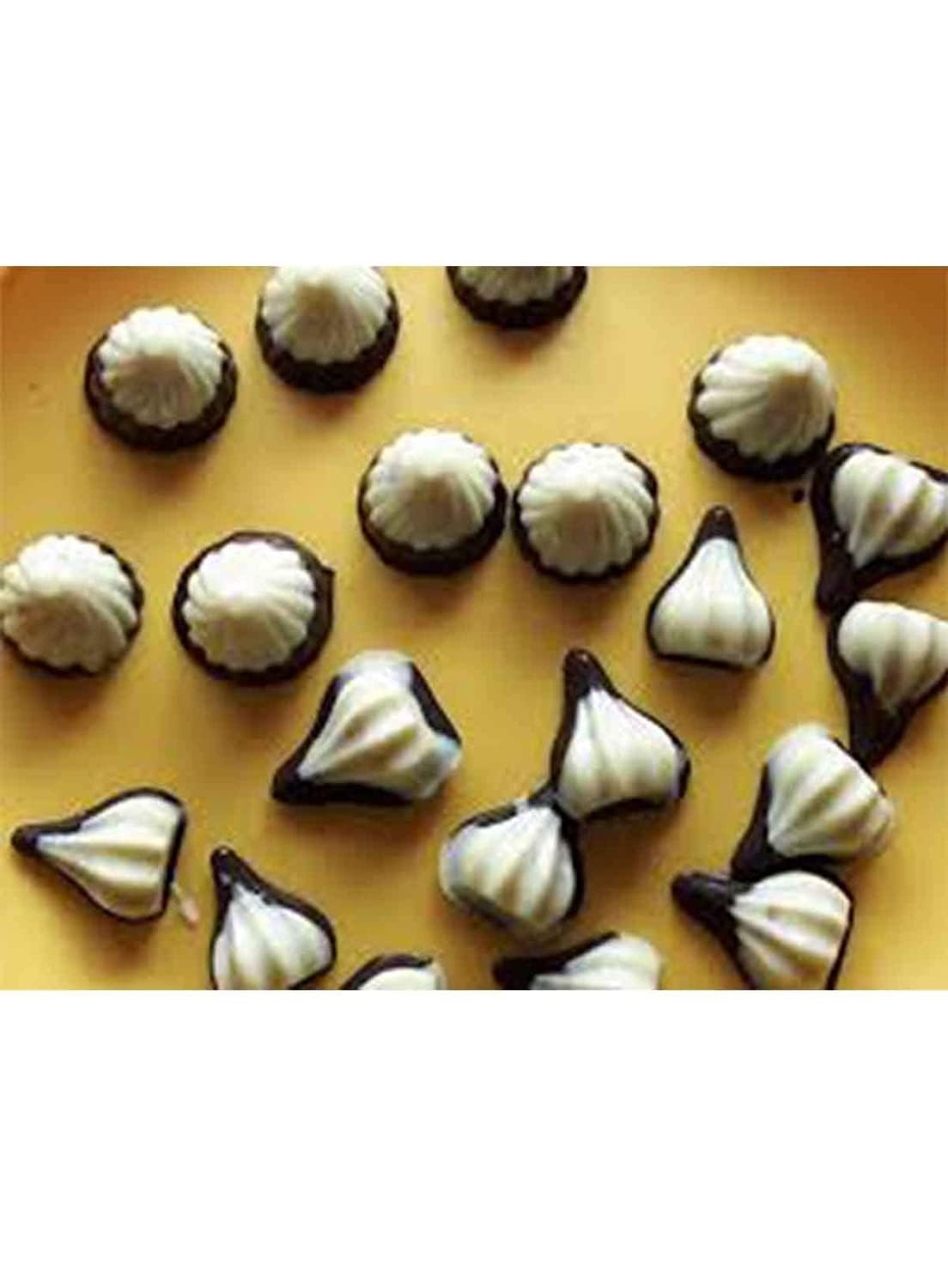 Plastic Ganpati Modak Mould Set of 2 (Small Size) - Yellow | Modak Maker for Indian Sweets | Perfect for Ganesh Chaturthi & Diwali Festivals