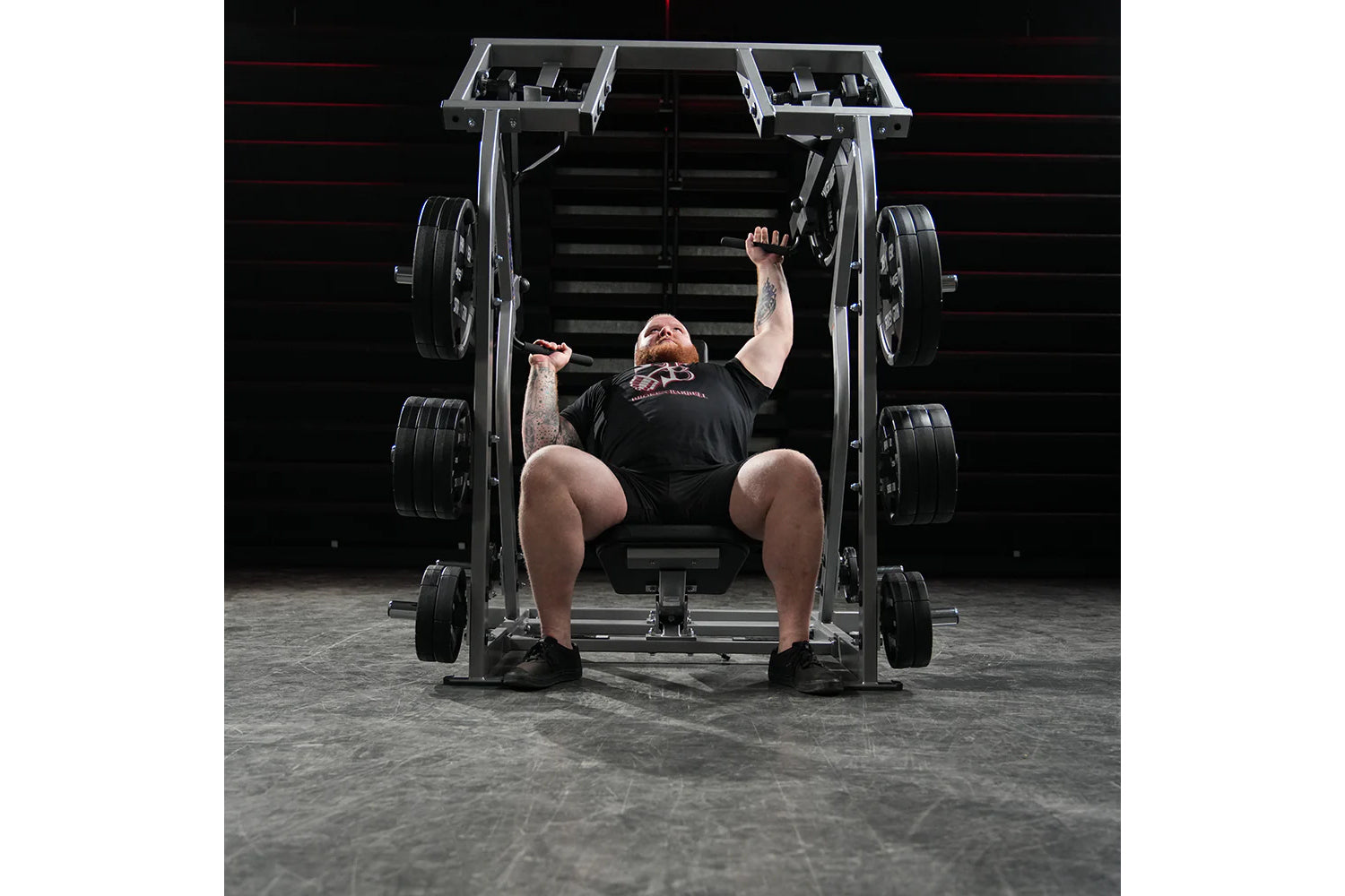 Hammer Strength Plate Loaded Iso-Lateral Shoulder Press Machine - Commercial Gym Equipment for Shoulder Workouts & Strength Training