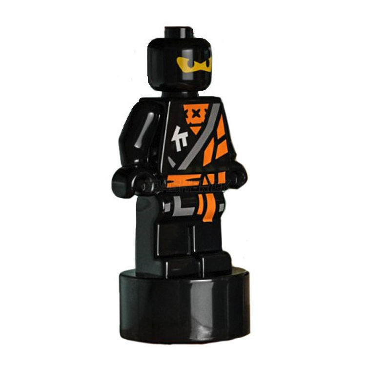LEGO Ninjago Cole Minifigure Statuette with Black Trophy - 90398pb047 - Perfect for Collectors, Display, and Ninjago Themed Play Scenes
