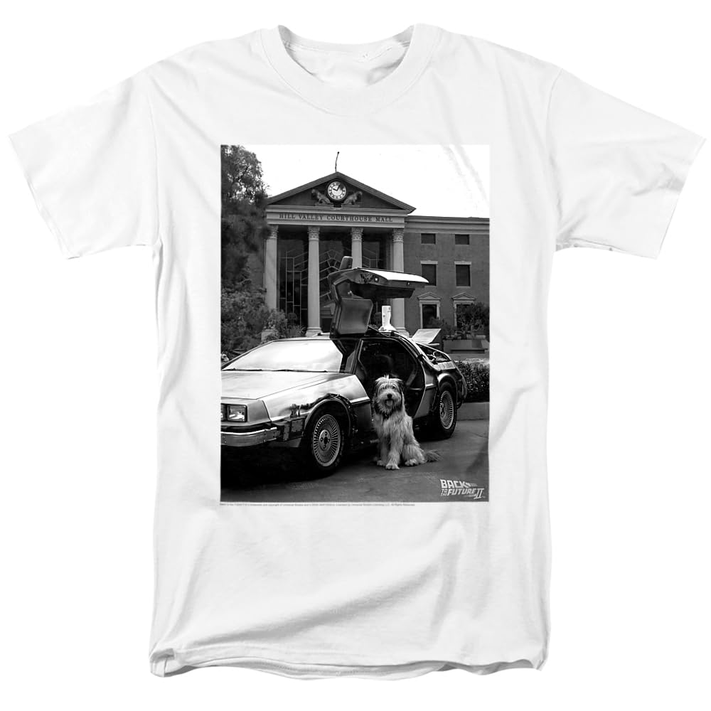 Back to The Future II Movie Collection Unisex Adult T-Shirt - Retro Sci-Fi Graphic Tee for Men & Women - Perfect for Cosplay, Movie Nights & Fan Gifts