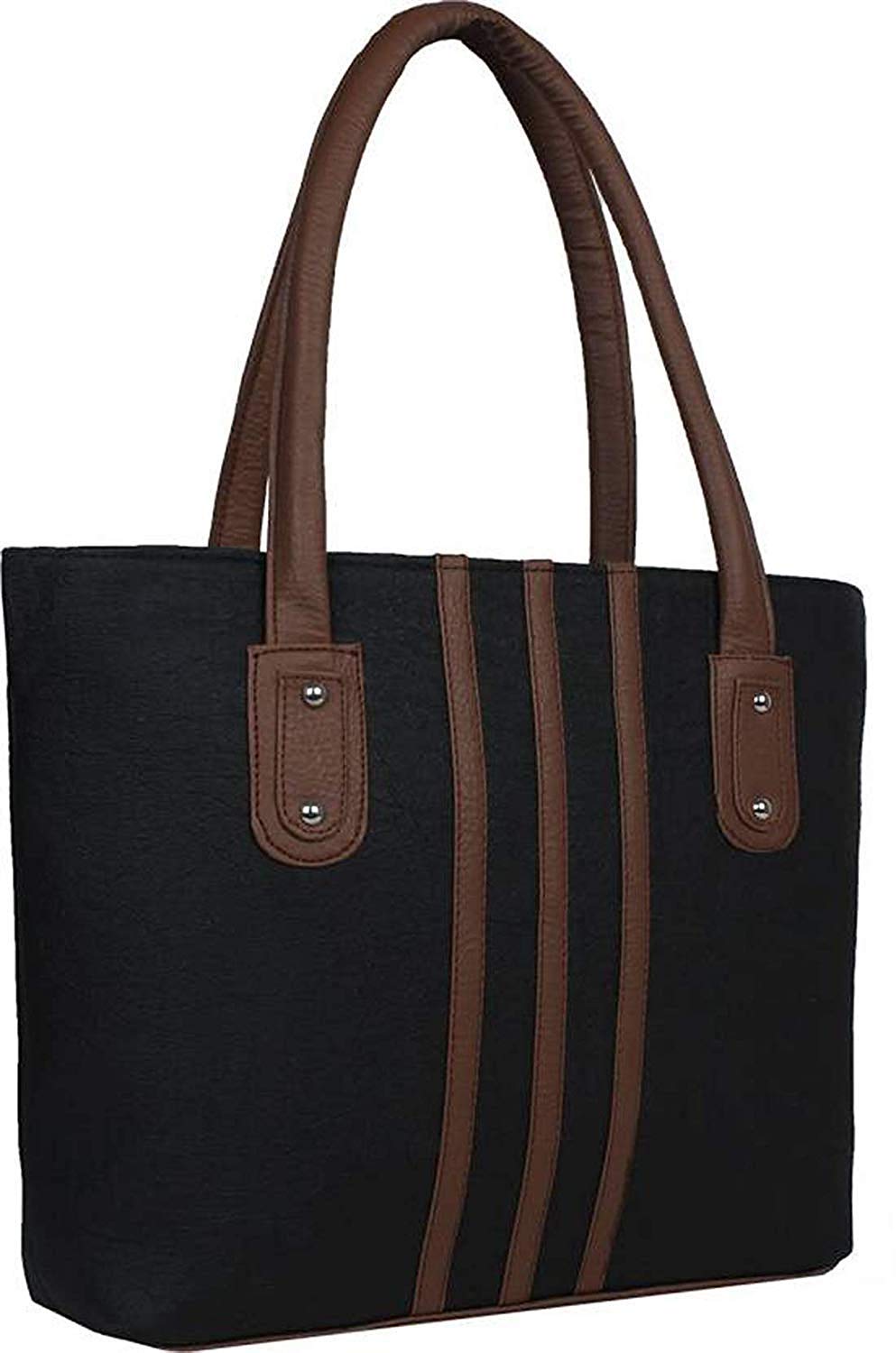 DANIES Women's Messenger Bag - Stylish Crossbody Shoulder Bag for Work & Travel - Durable Leather Handbag with Adjustable Strap (Black) - Perfect for Office, Commute & Daily Use