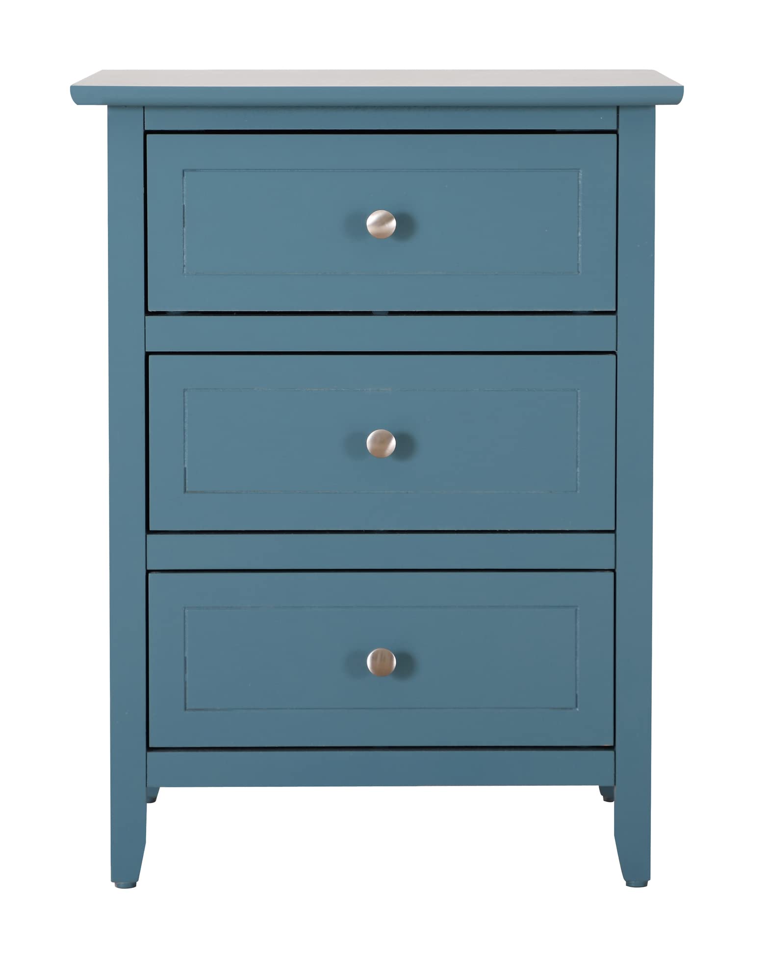 Daniel 3-Drawer Teal Nightstand - 25