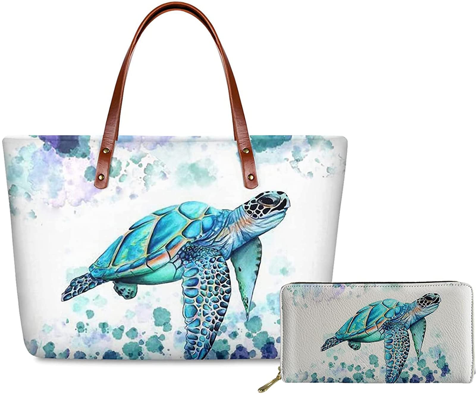 Stylish Large Capacity Crossbody Tote Bag for Women with Matching Wallet Clutch - 2 Piece Set | Perfect for Work, Travel & Everyday Use