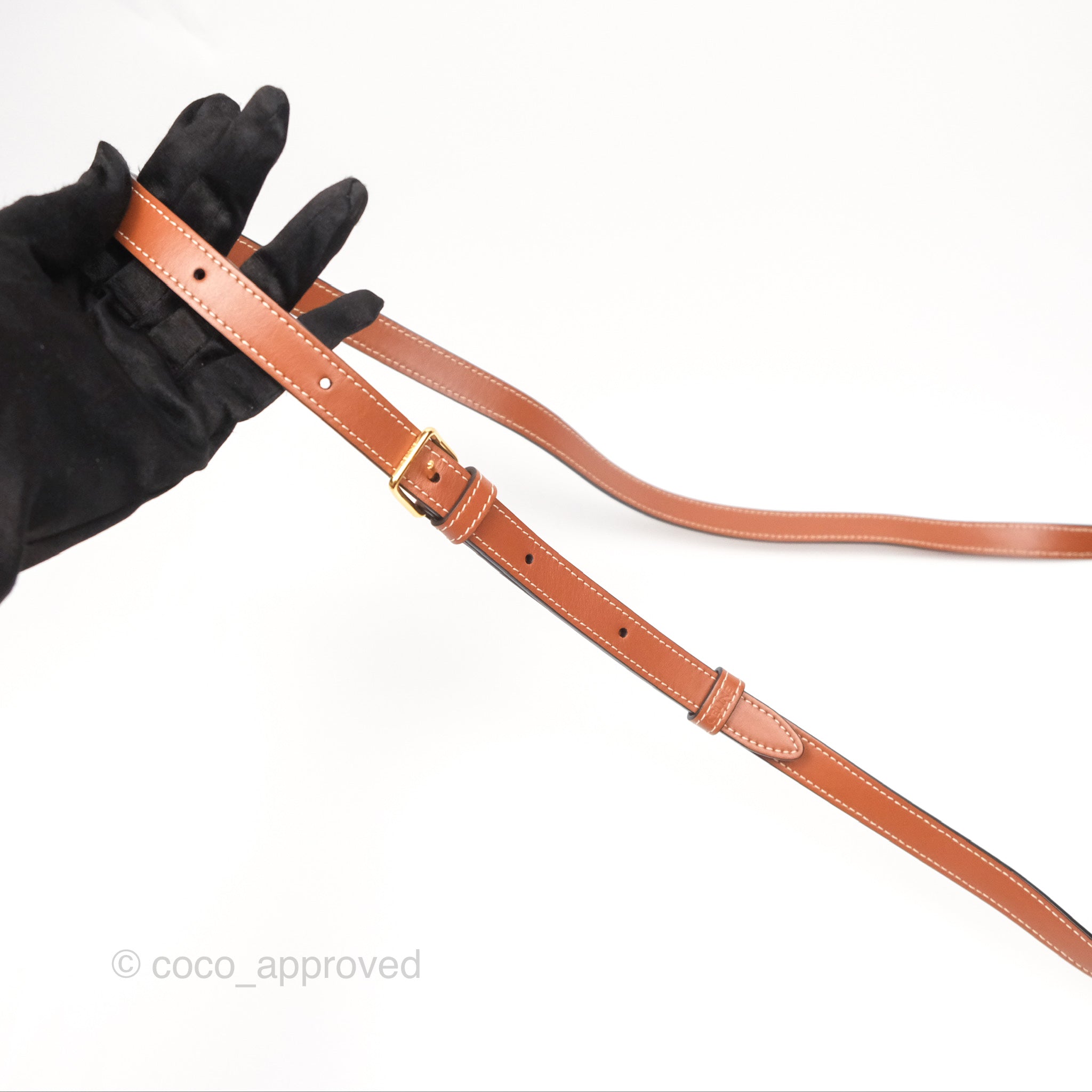 Celine Medium Triomphe Canvas Folco Bag in Tan - Luxury Crossbody Handbag for Women, Perfect for Work, Travel & Everyday Use