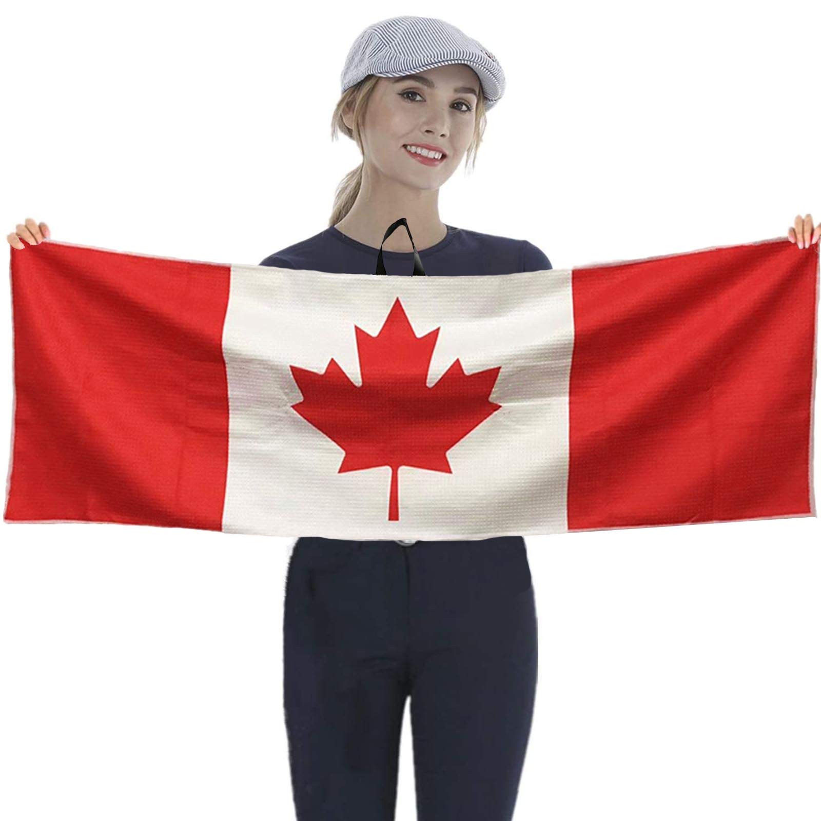 Premium Golf Towel with Clip for Golf Bags - 42