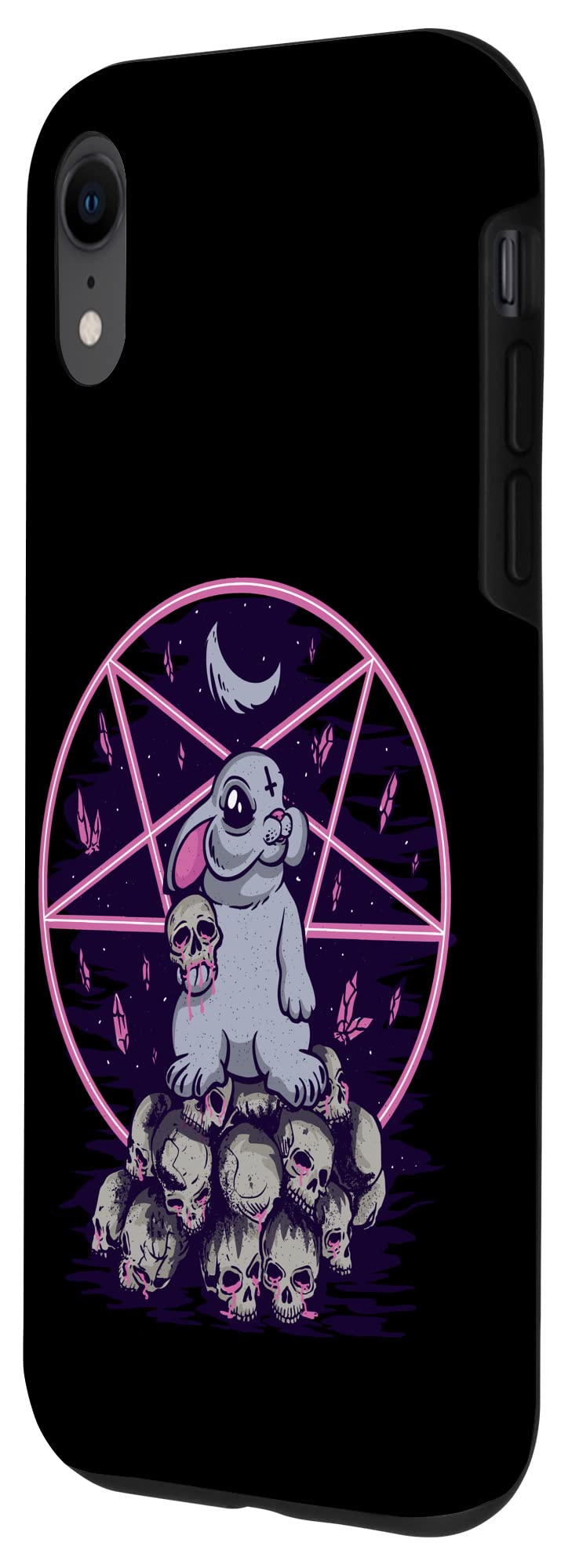 Evil Bunny iPhone XR Case - Cute Gothic Skull Design Protective Cover for Girls & Women | Perfect for Halloween, Goth Style, and Everyday Use