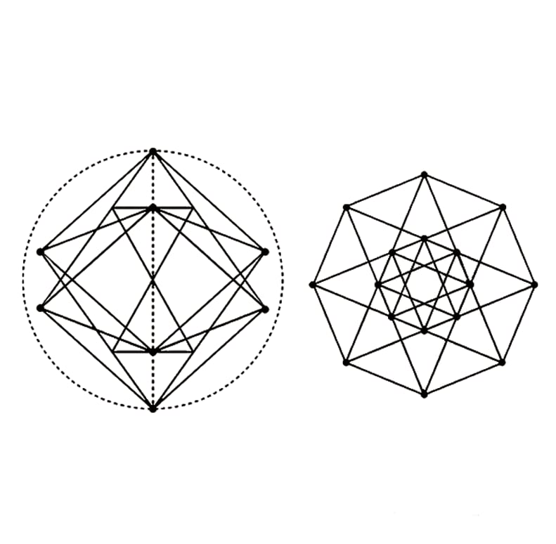 Waterproof Temporary Tattoo Stickers - 8 Sheets Geometric Polygon Designs for Men & Women | Fashion Fake Tattoos for Parties, Festivals & Everyday Wear