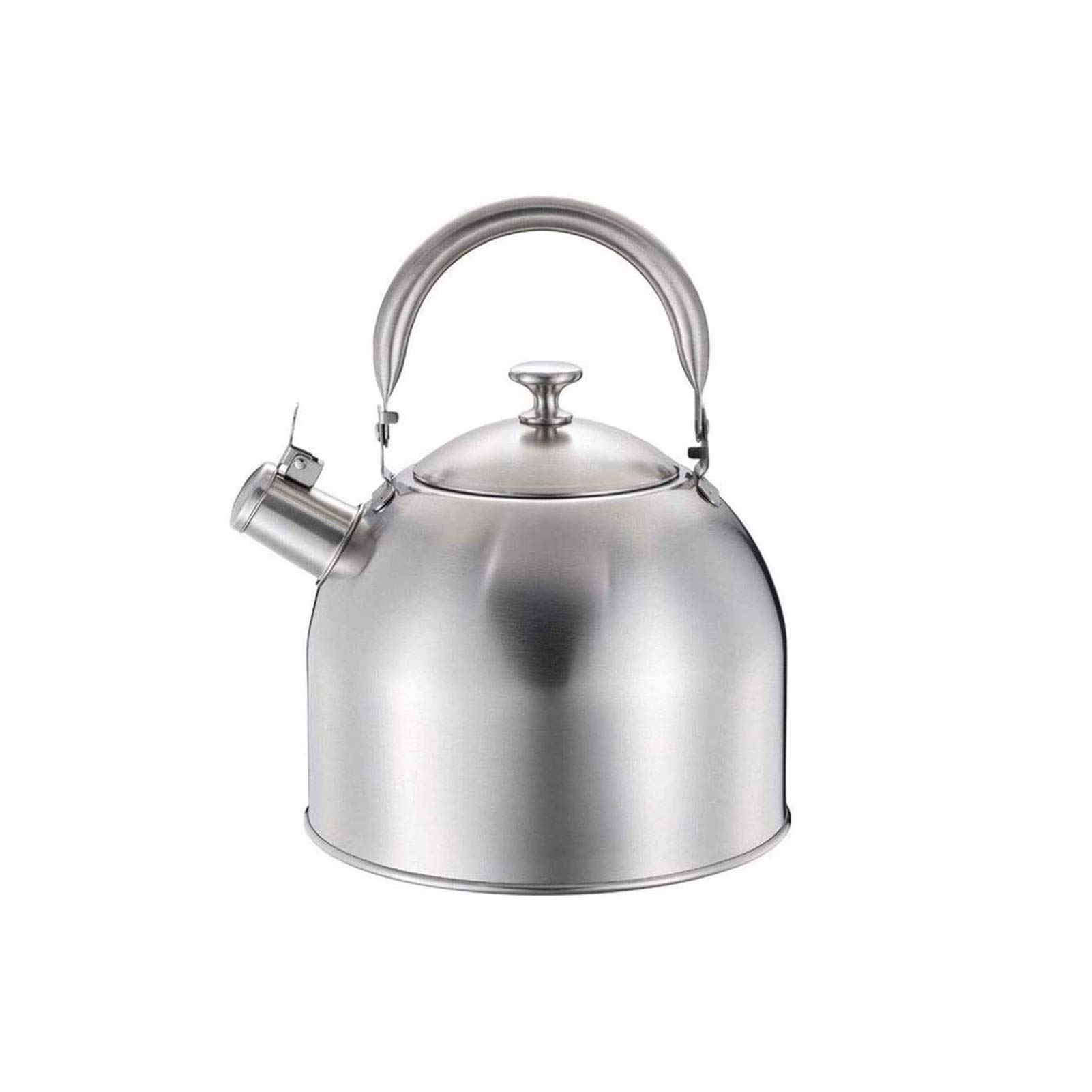 **Premium 304 Stainless Steel Whistling Camping Kettle - 5L Gas Stove & Induction Compatible, Anti-Scald Handle - Perfect for Outdoor Adventures, Hiking & Emergency Prep**