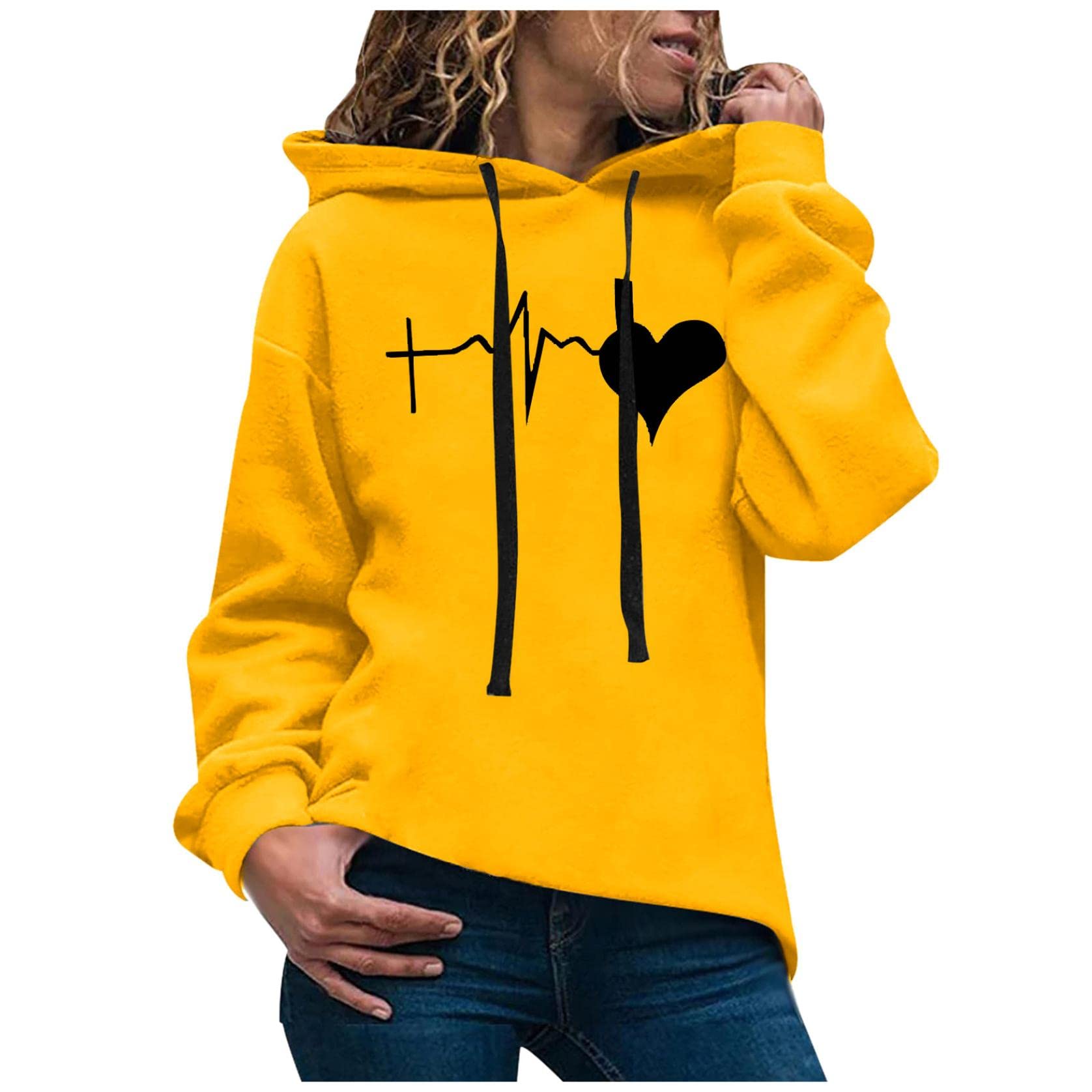Women's Lightweight Casual Hoodie - Long Sleeve Solid Pullover Sweatshirt for Everyday Wear | Loose Fit Comfortable Top for Lounge, Travel & Outdoor Activities